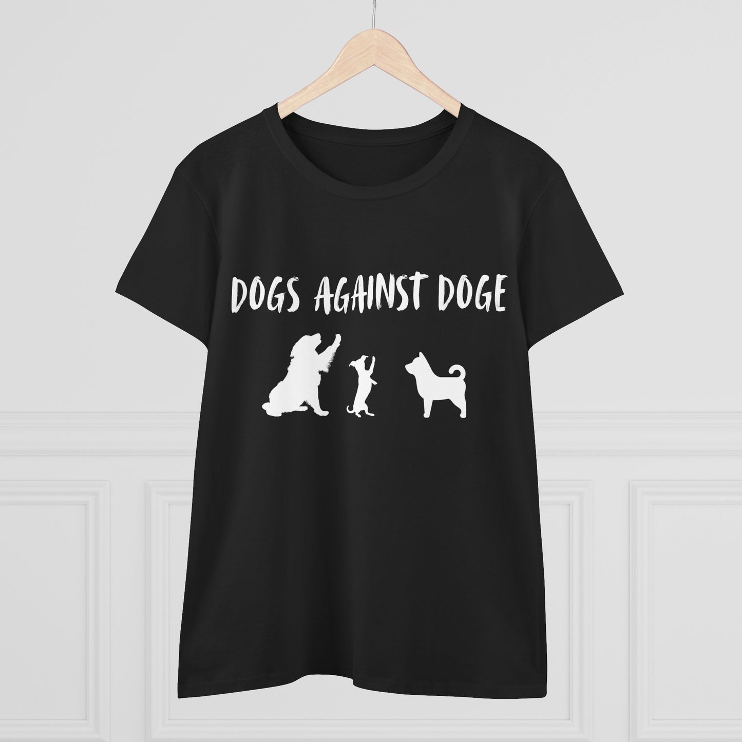 Color Edition: Women's Dogs Against DOGE Cotton Tee
