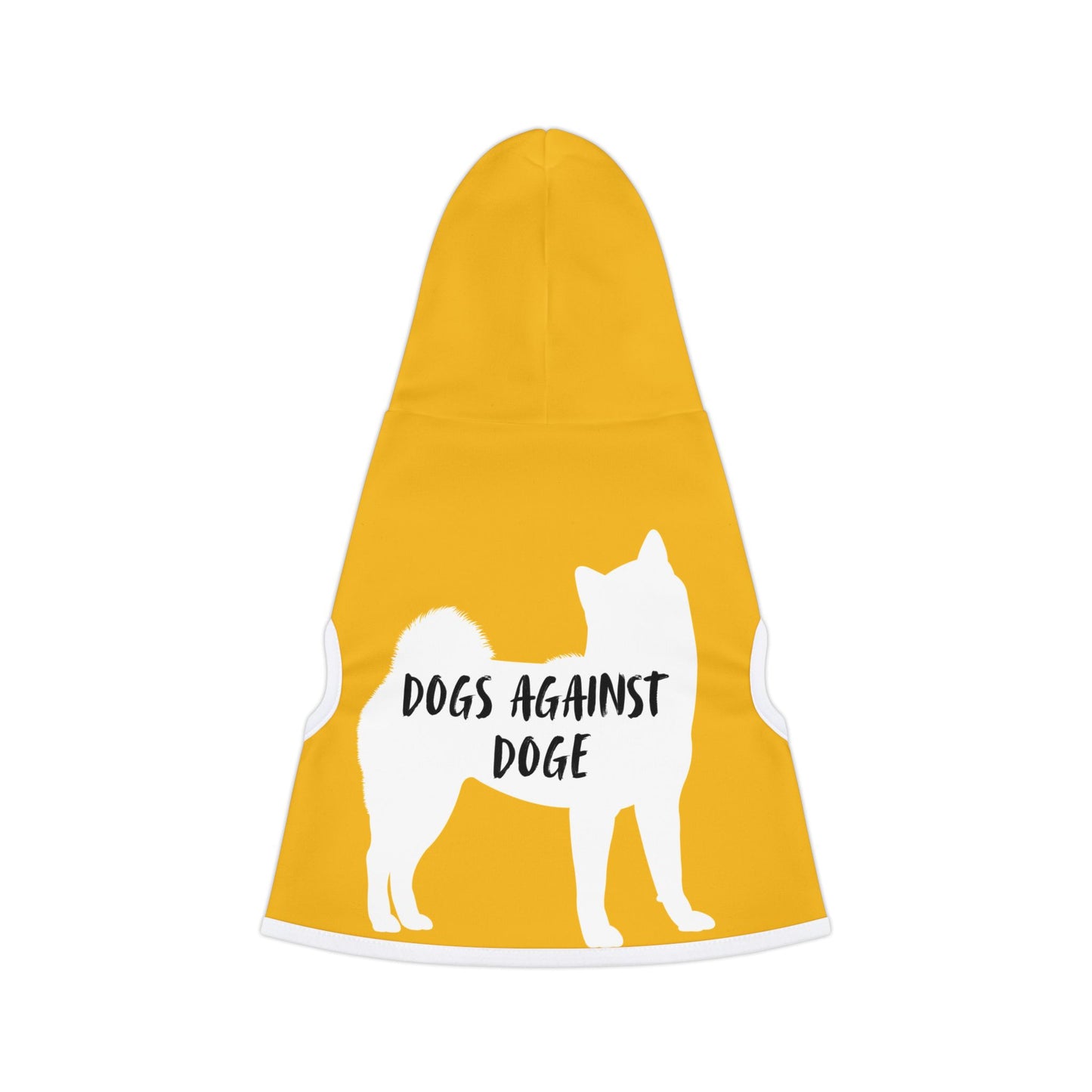 Yellow Dogs Against DOGE Shiba Inu Pet Hoodie