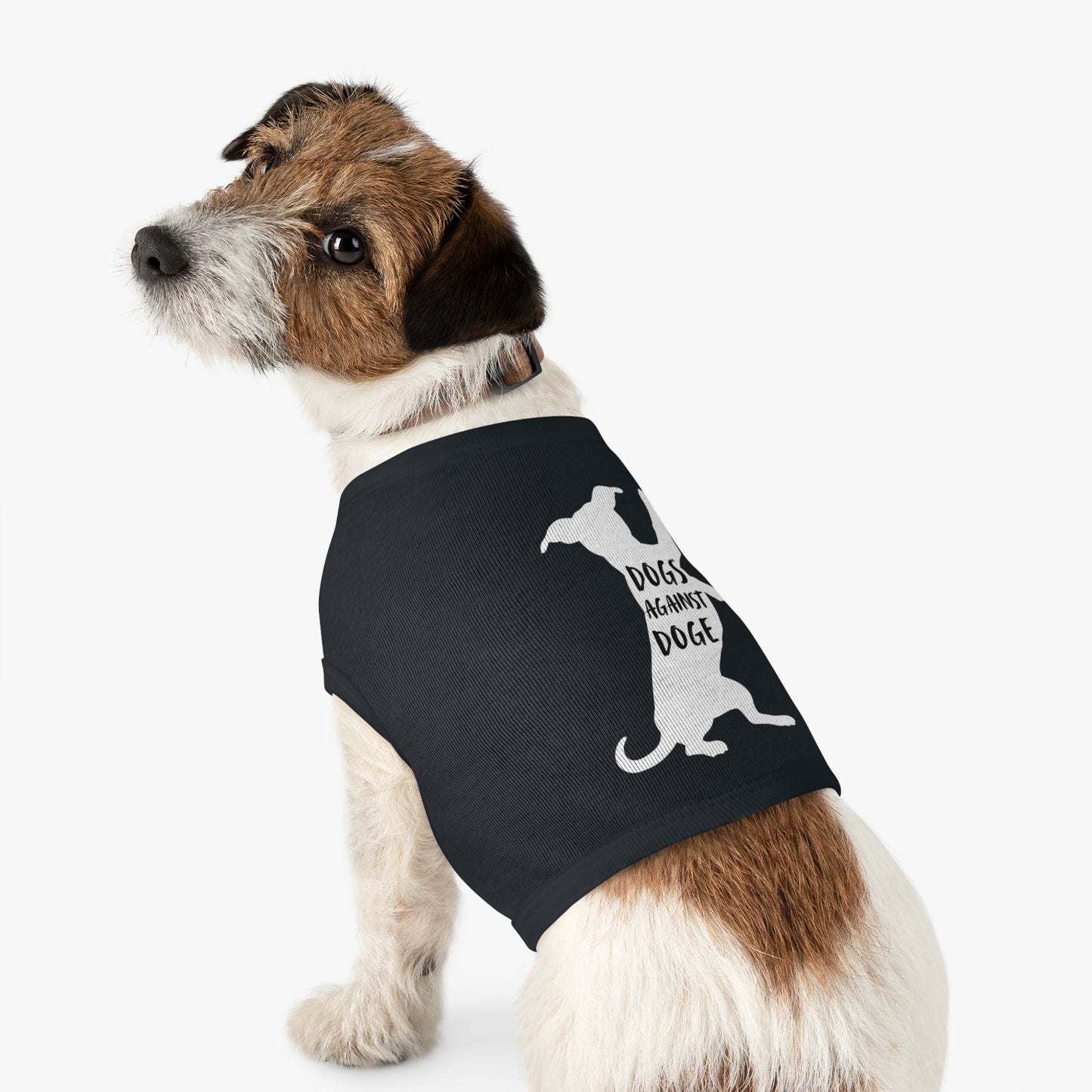 Black Wiener Dogs Against DOGE Pet Tank Top