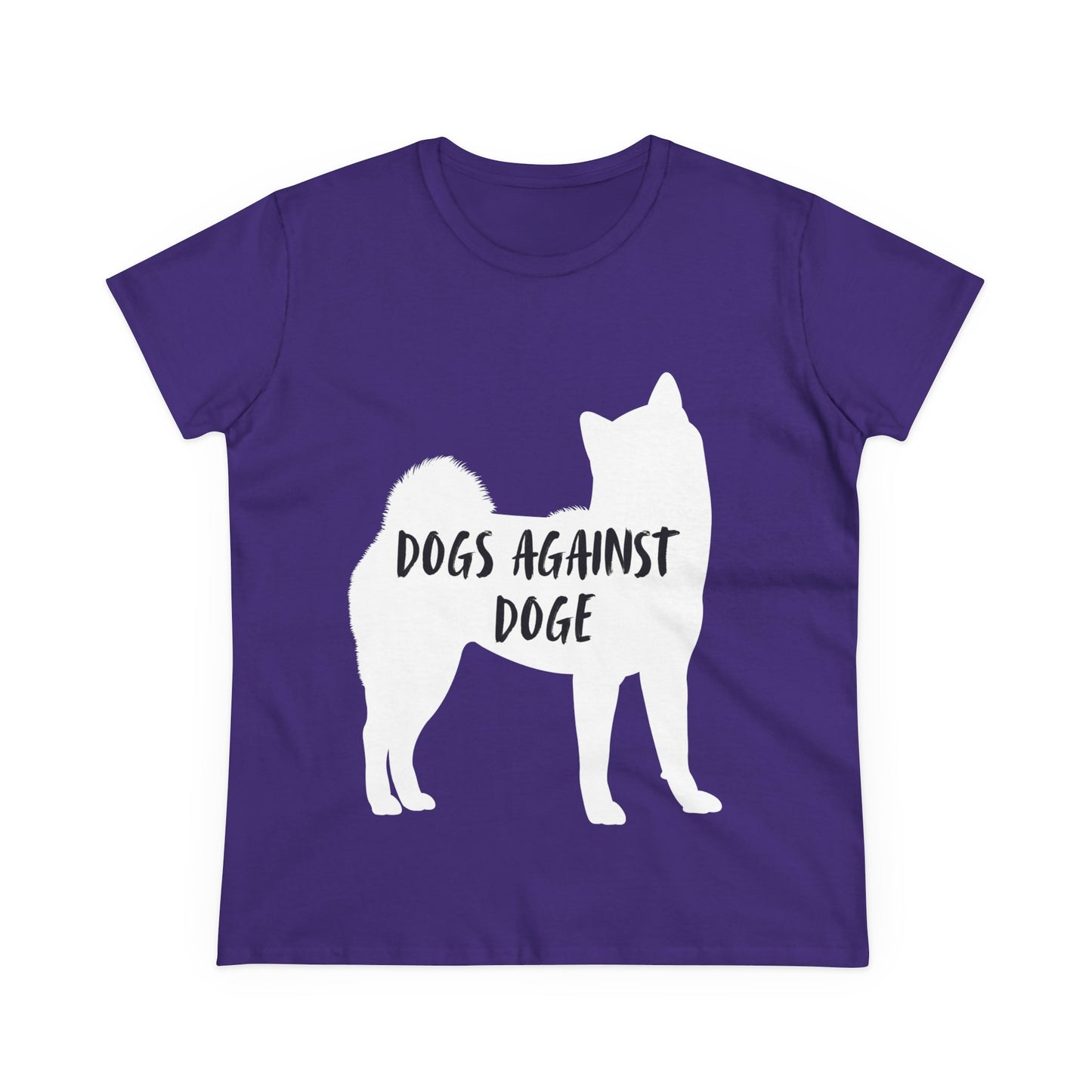 Color Edition: Shiba Inu Women's Dogs Against DOGE Cotton Tee