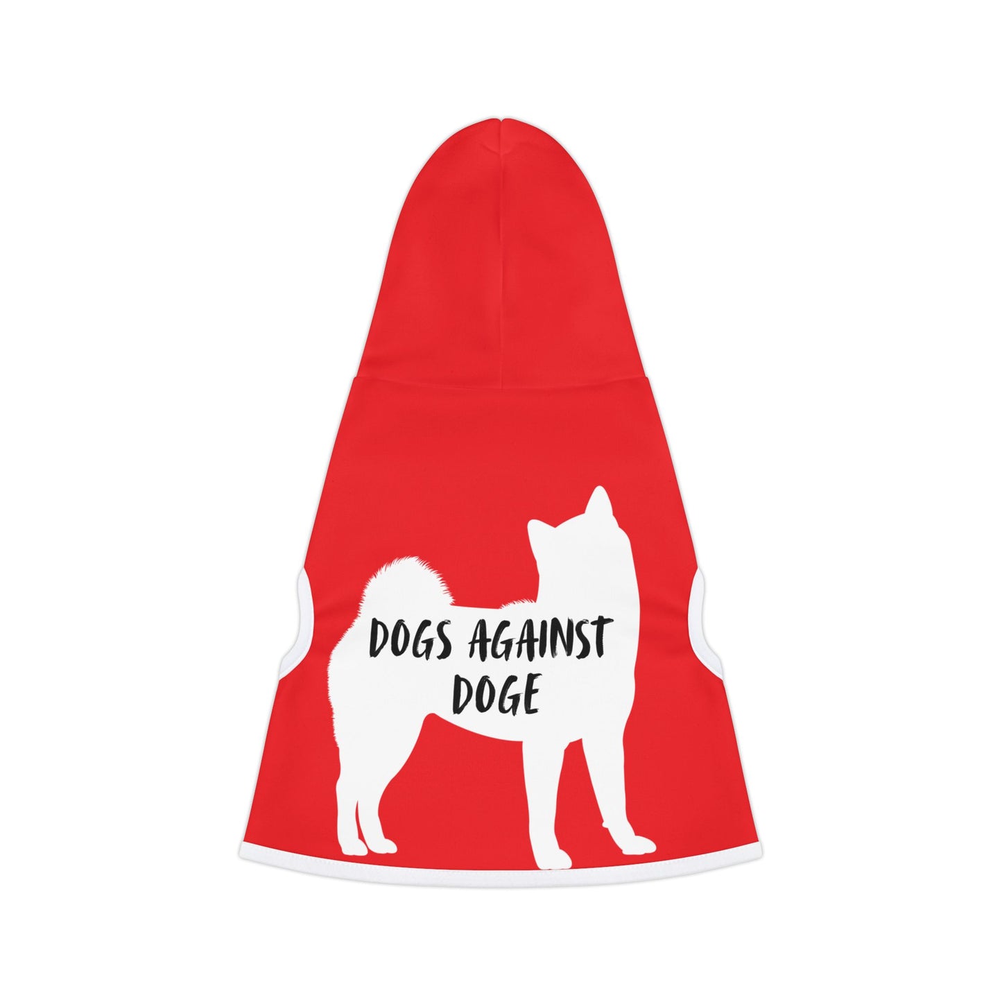 Red Dogs Against DOGE Shiba Inu Pet Hoodie