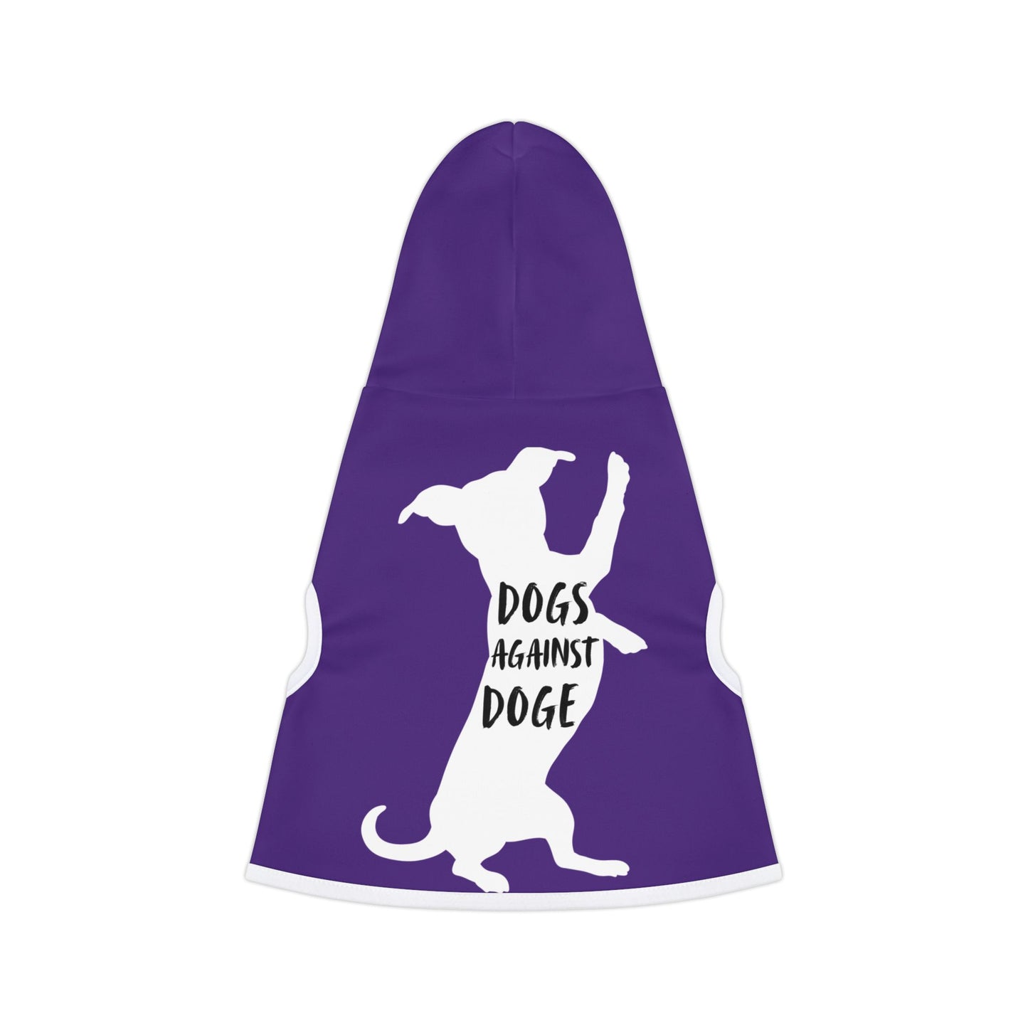 Purple Wiener Dogs Against DOGE Pet Hoodie