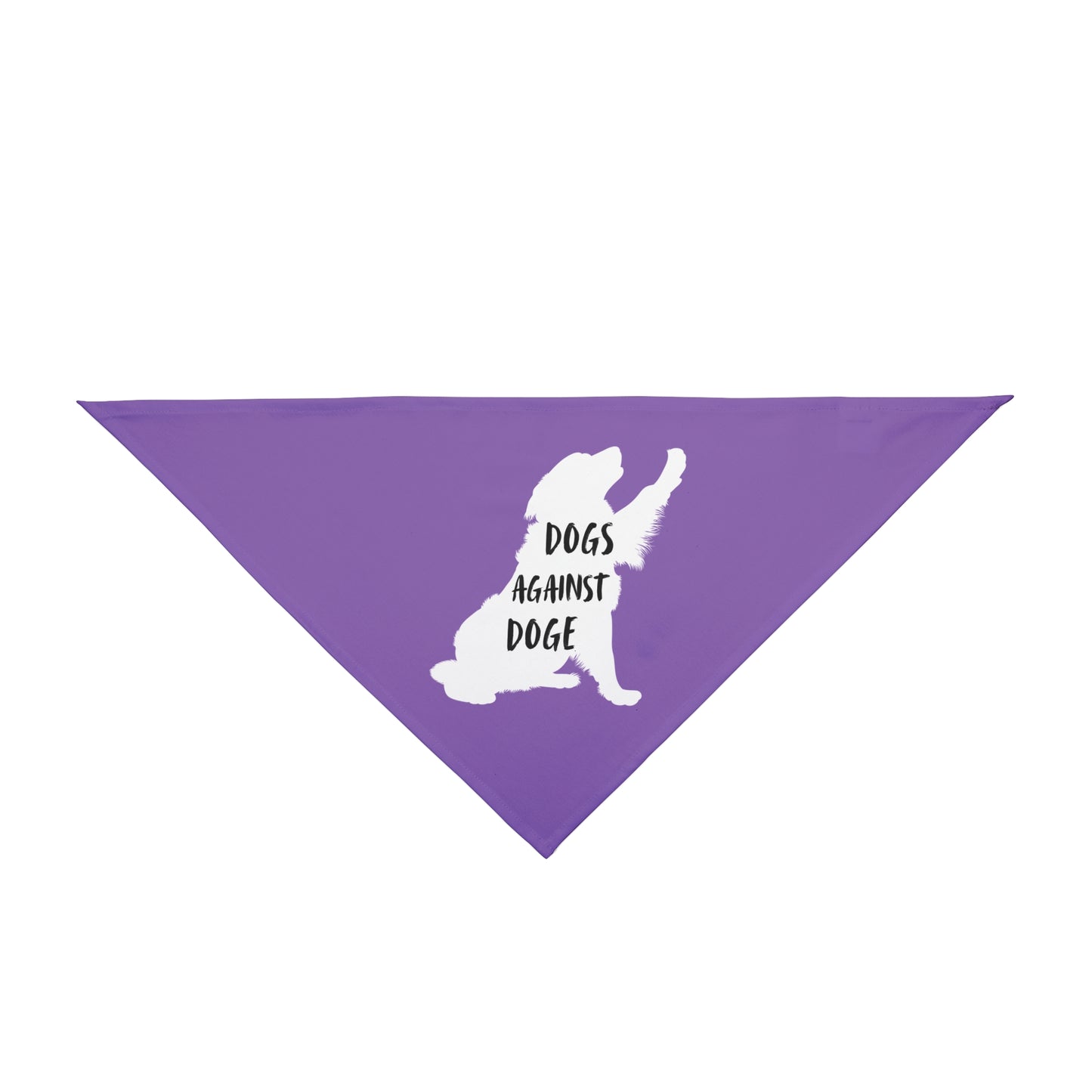 Lavender Raised Paw Dogs Against DOGE Pet Bandana