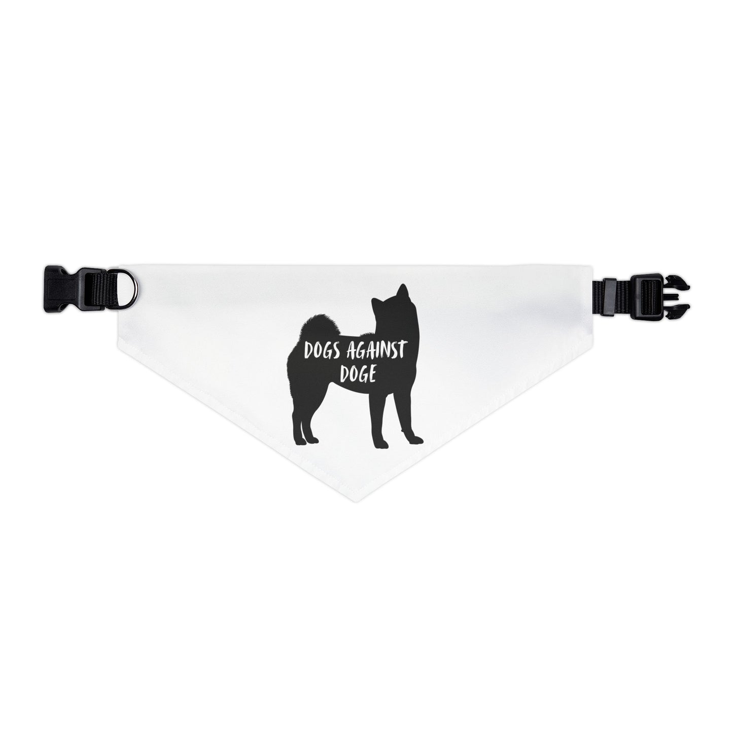 Dogs Against DOGE Shiba Inu Pet Bandana Collar