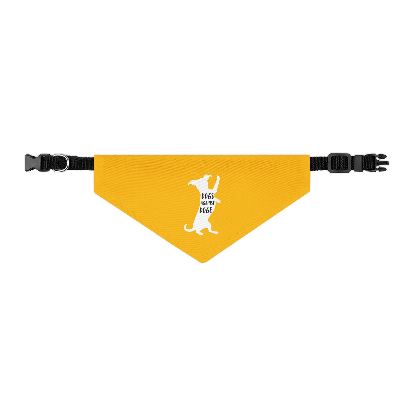 Yellow Wiener Dogs Against DOGE Pet Bandana Collar