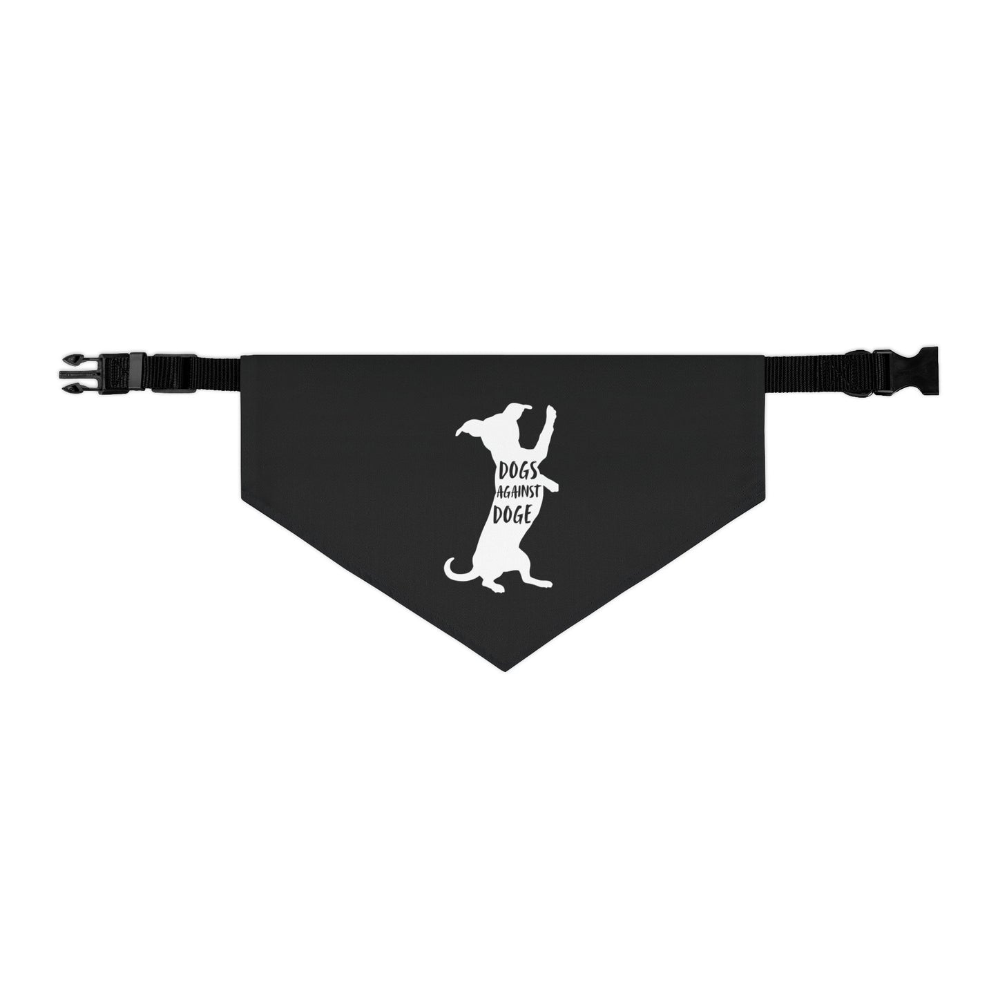 Black Wiener Dogs Against DOGE Pet Bandana Collar
