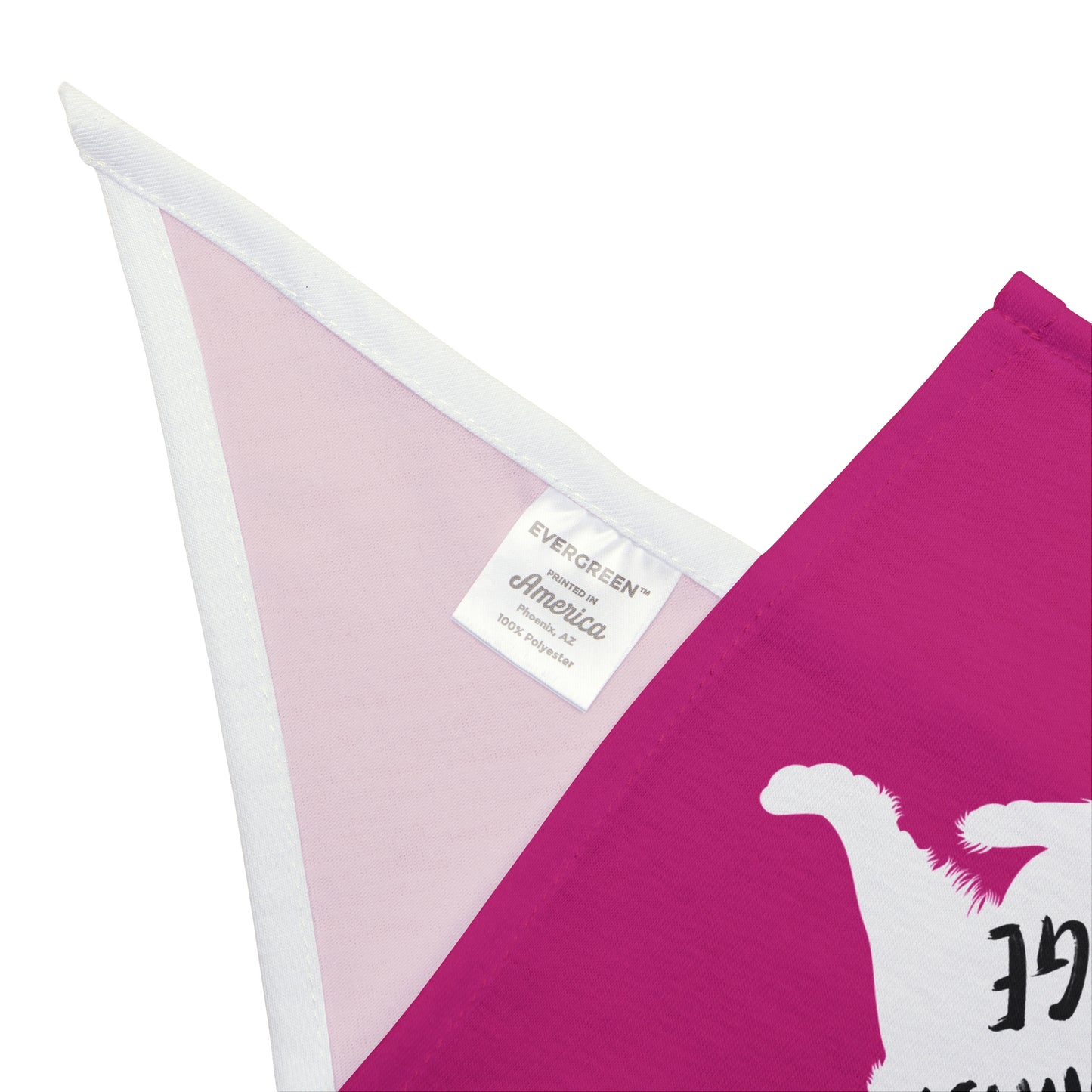 Hot Pink Raised Paw Dogs Against DOGE Pet Bandana