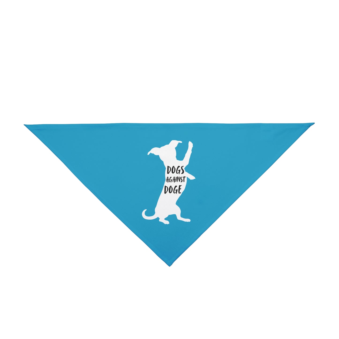 Turquoise Wiener Dogs Against DOGE Pet Bandana