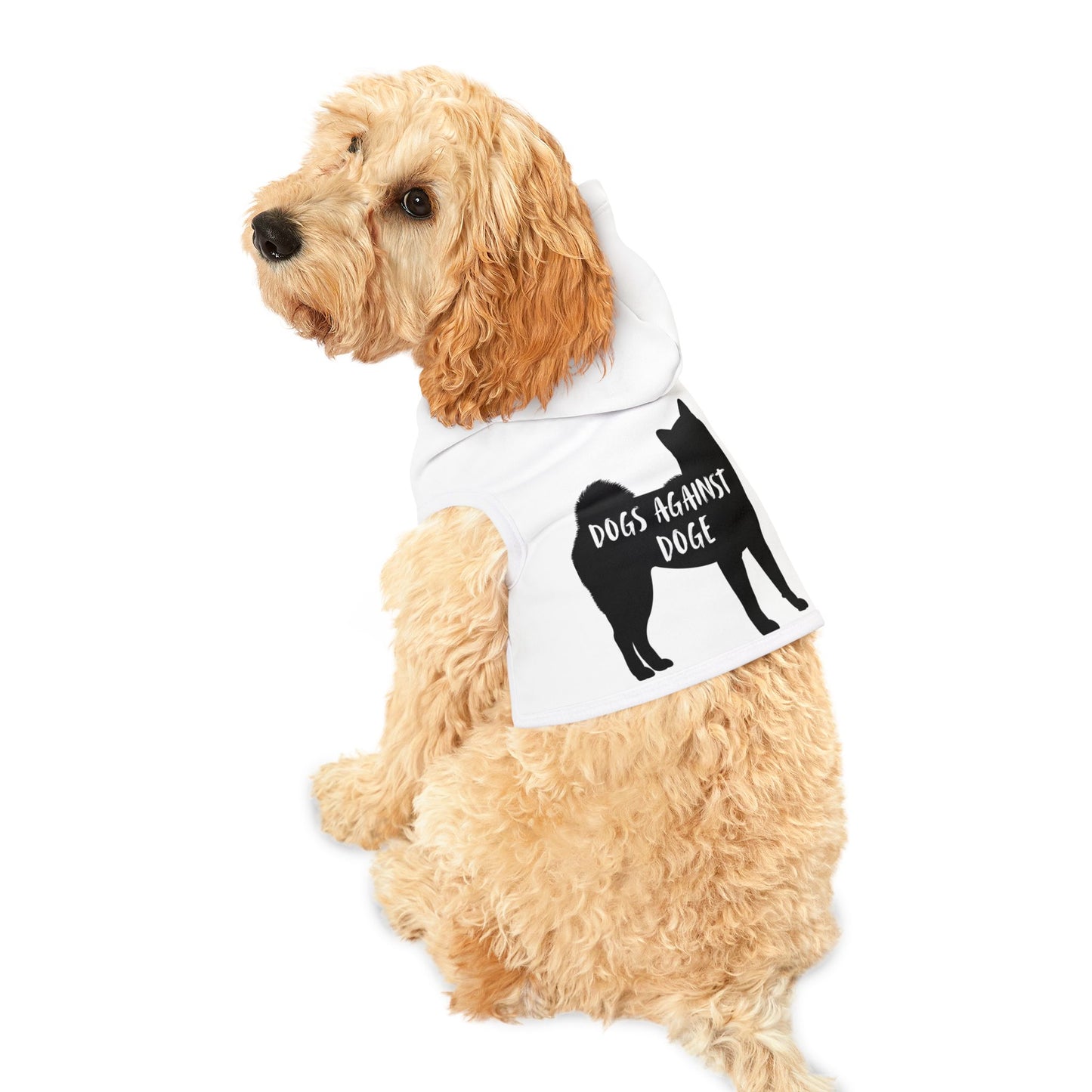 Dogs Against DOGE Shiba Inu Pet Hoodie