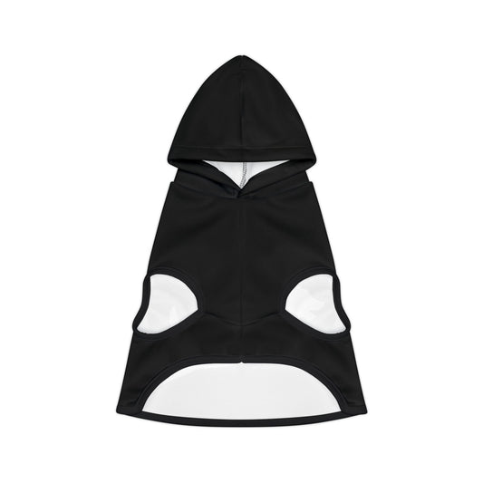 Black Lunging Pup Dogs Against DOGE Pet Hoodie