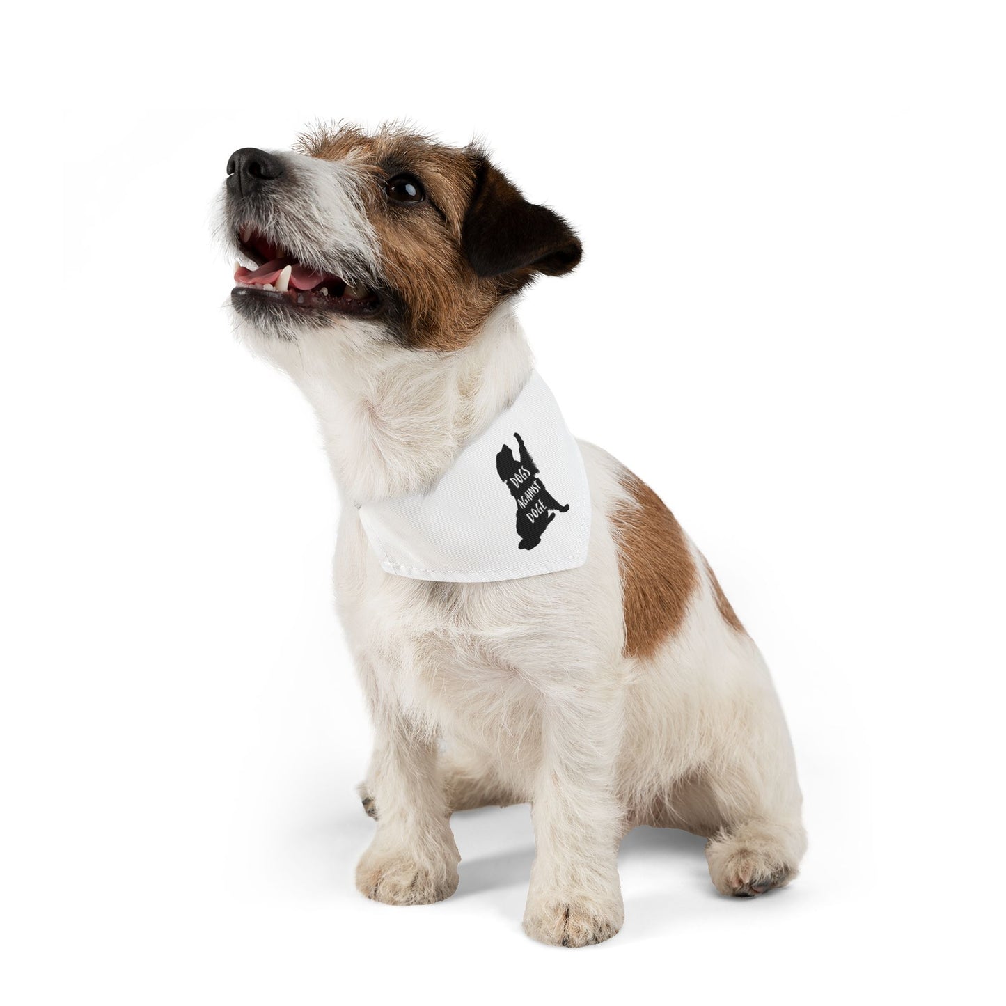 Dogs Against DOGE Raised Paw Pet Bandana Collar