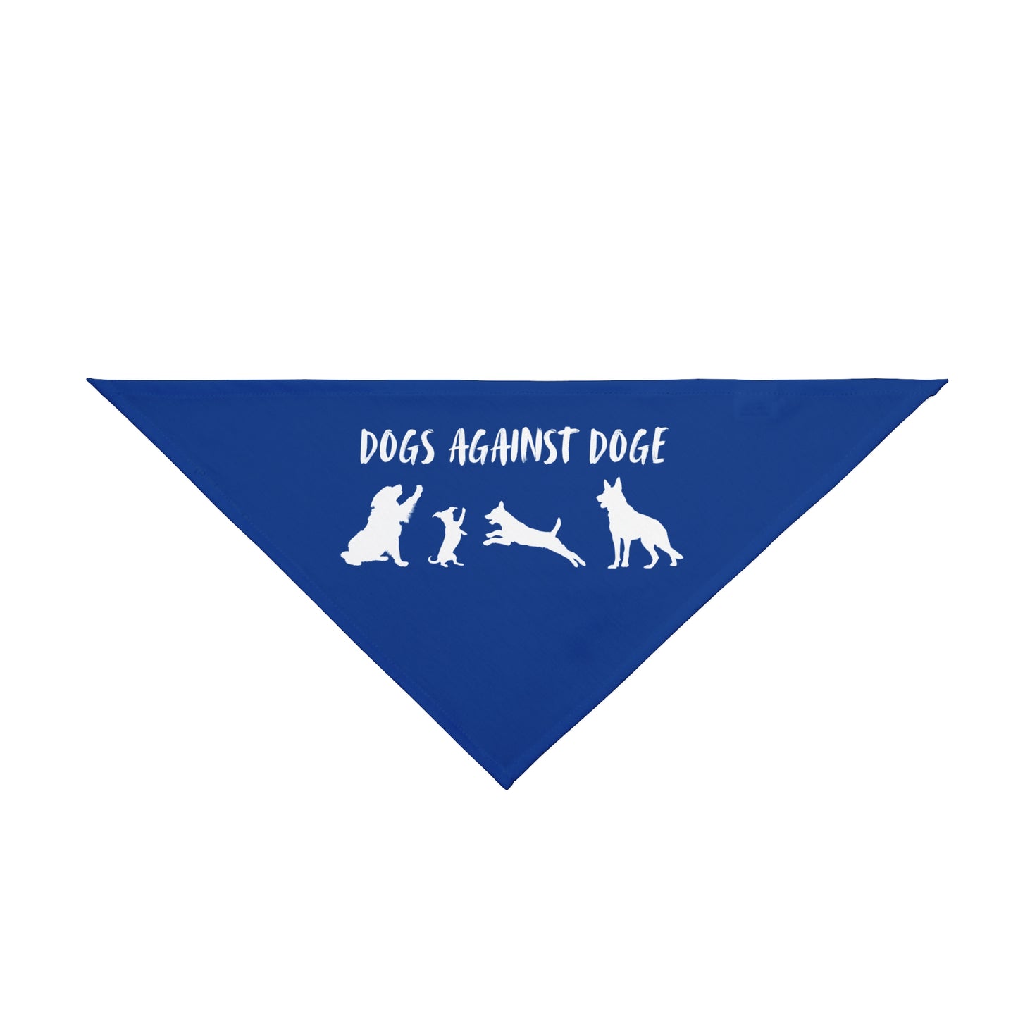 Blue Protesting Pups Dogs Against DOGE Pet Bandana