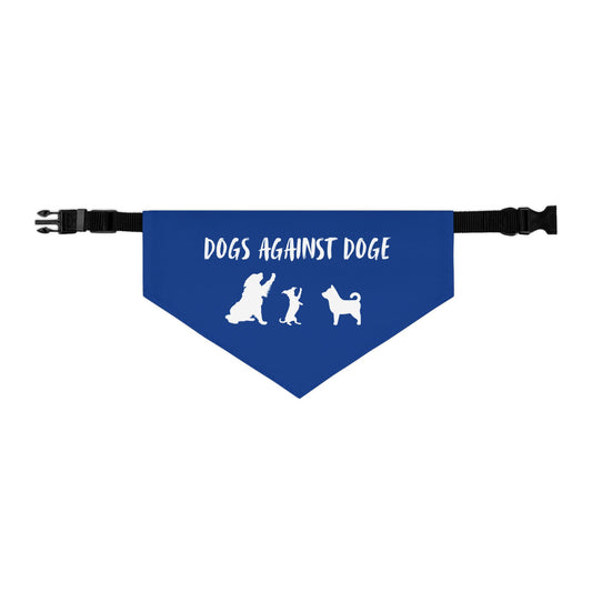 Blue Dogs Against DOGE "Stop the DOGE" Pet Bandana Collar