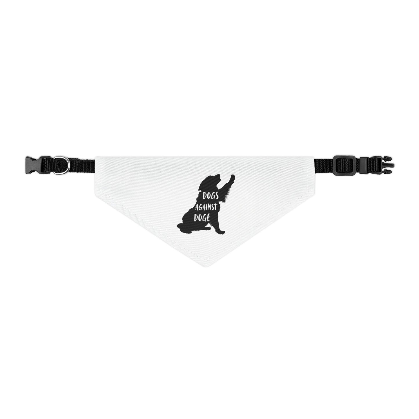 Dogs Against DOGE Raised Paw Pet Bandana Collar