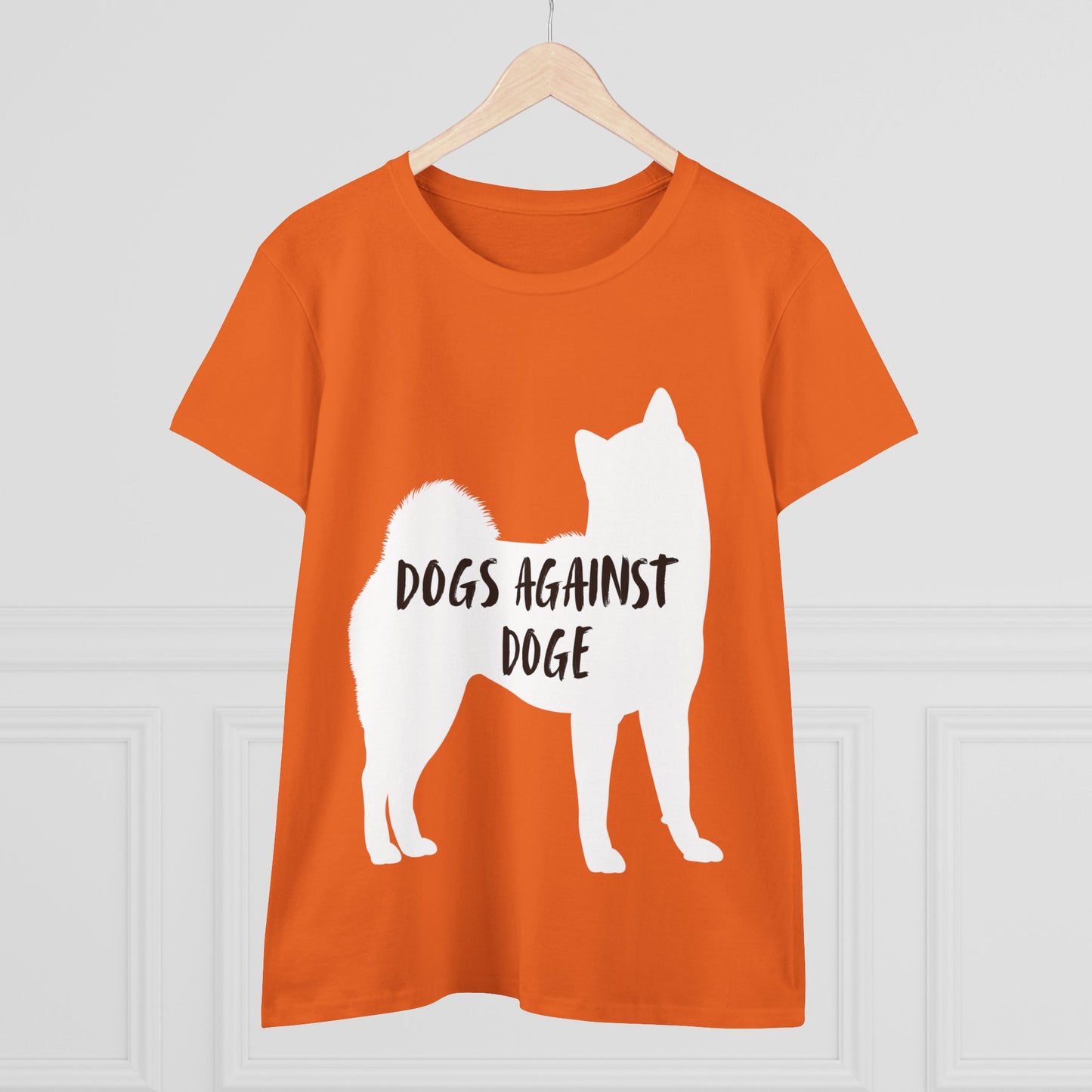 Color Edition: Shiba Inu Women's Dogs Against DOGE Cotton Tee
