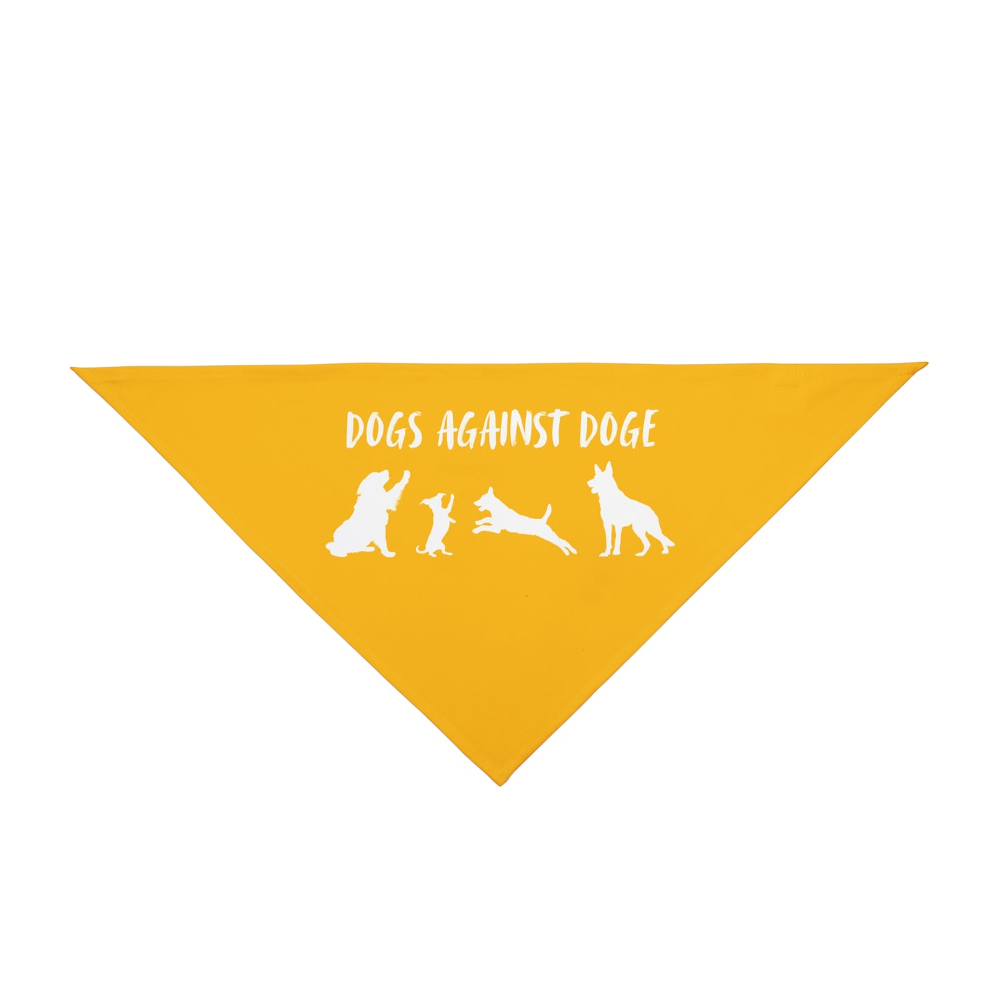 Yellow Protesting Pups Dogs Against DOGE Pet Bandana