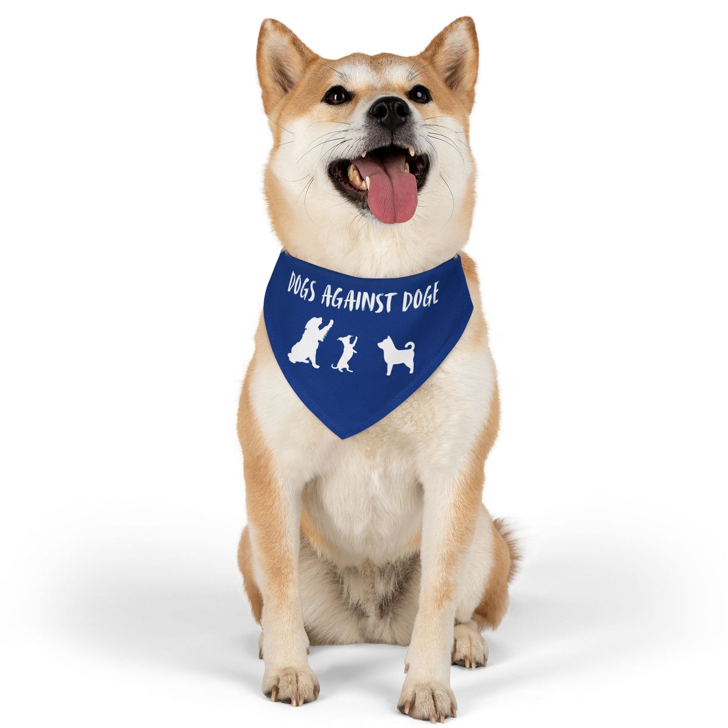 Blue Dogs Against DOGE "Stop the DOGE" Pet Bandana Collar