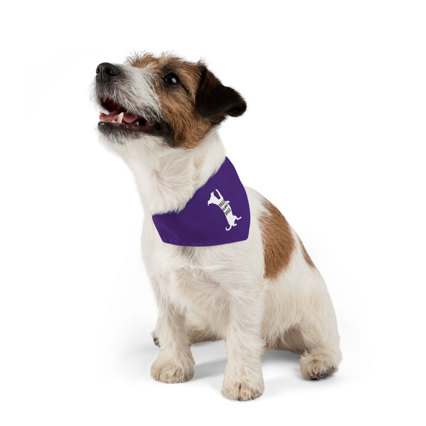 Purple Wiener Dogs Against DOGE Pet Bandana Collar