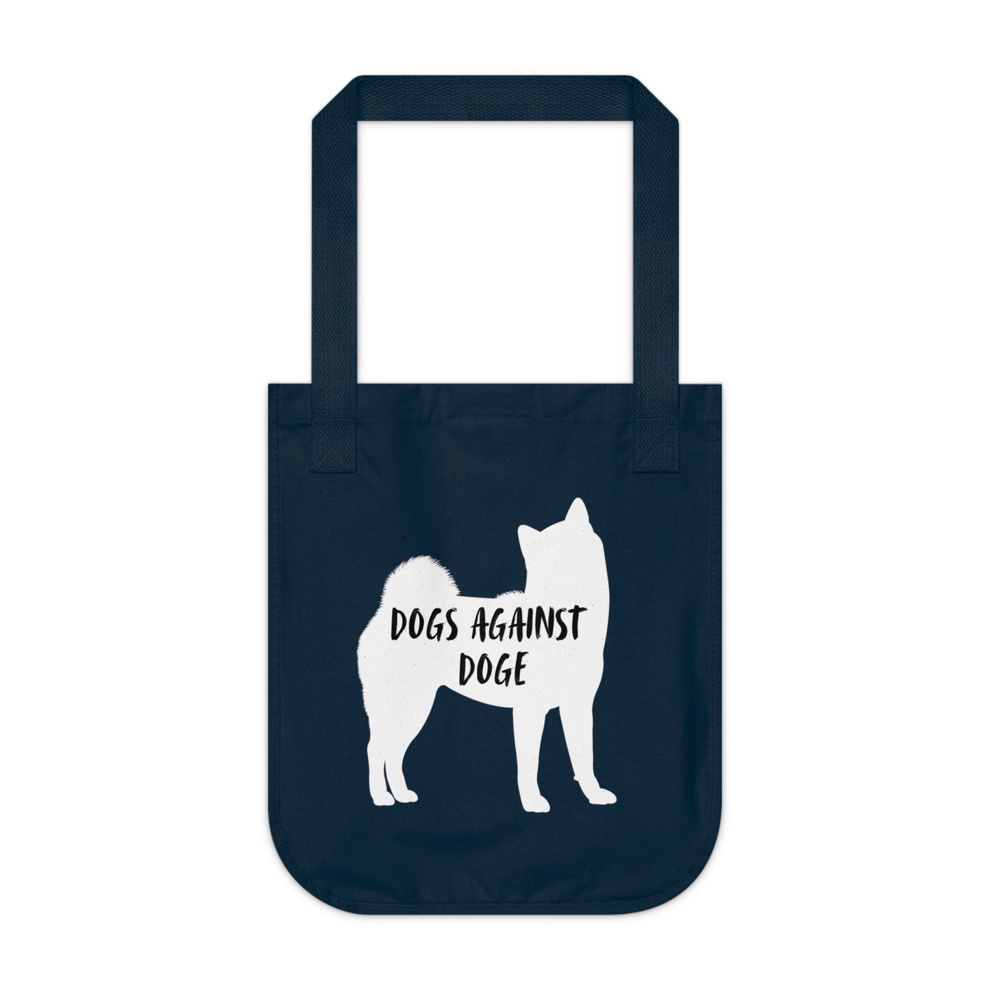 Shiba Inu Dogs Against DOGE Organic Canvas Tote Bag