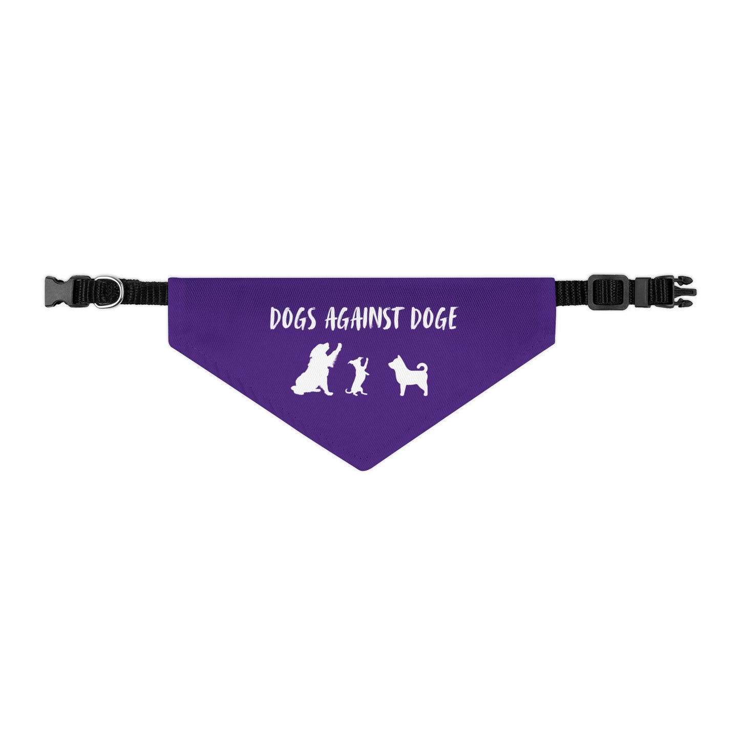 Purple Dogs Against DOGE "Stop the DOGE" Pet Bandana Collar
