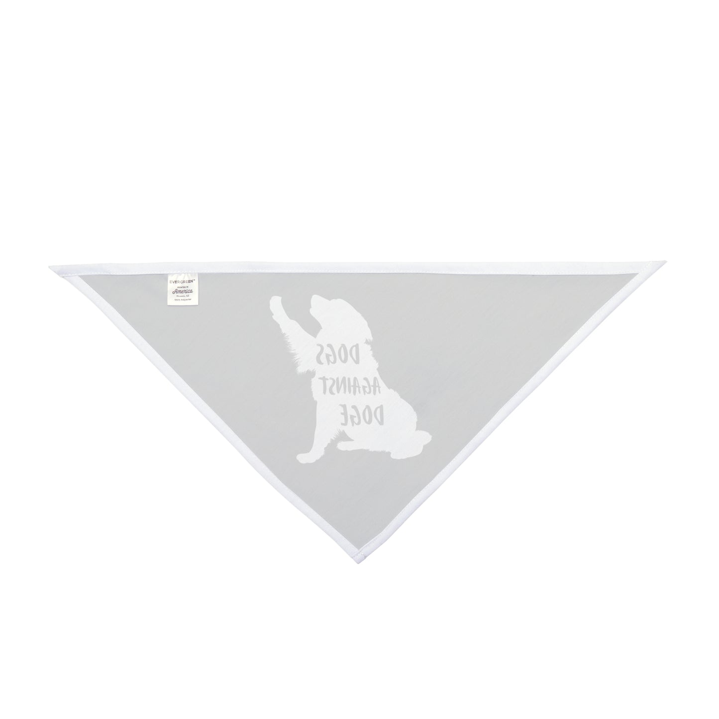 Black Raised Paw Dogs Against DOGE Pet Bandana