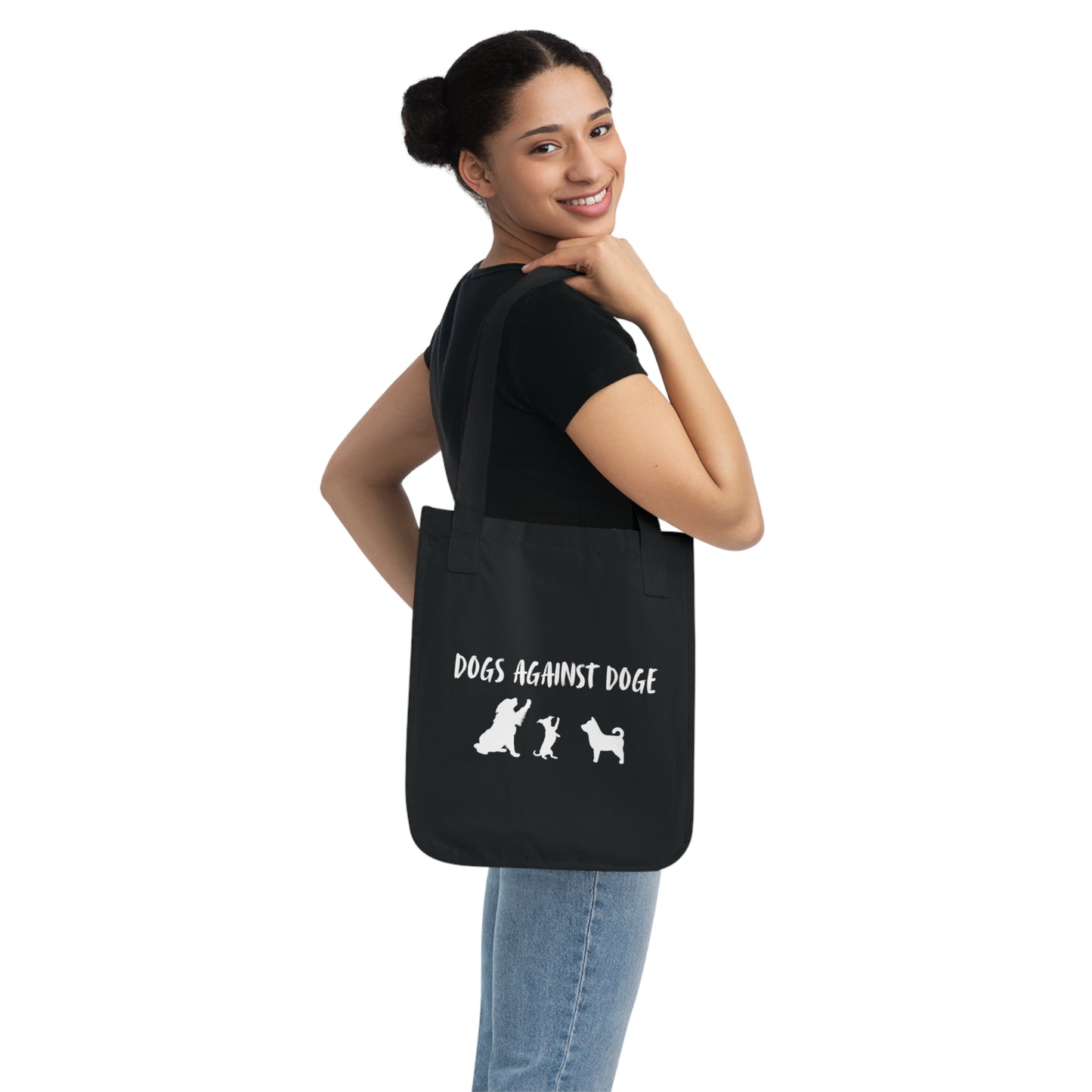Dogs Against DOGE Organic Canvas Tote Bag