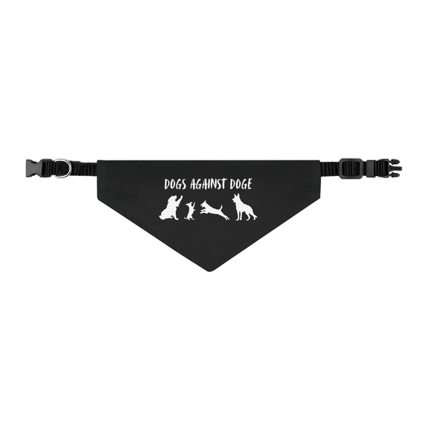 Black Dogs Against DOGE Protesting Pups Pet Bandana Collar - Stylish Accessory for Dog Lovers