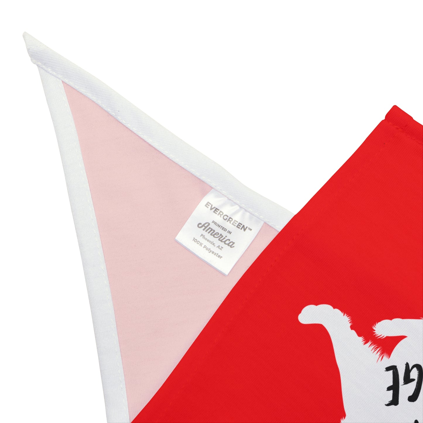 Red Raised Paw Dogs Against DOGE Pet Bandana