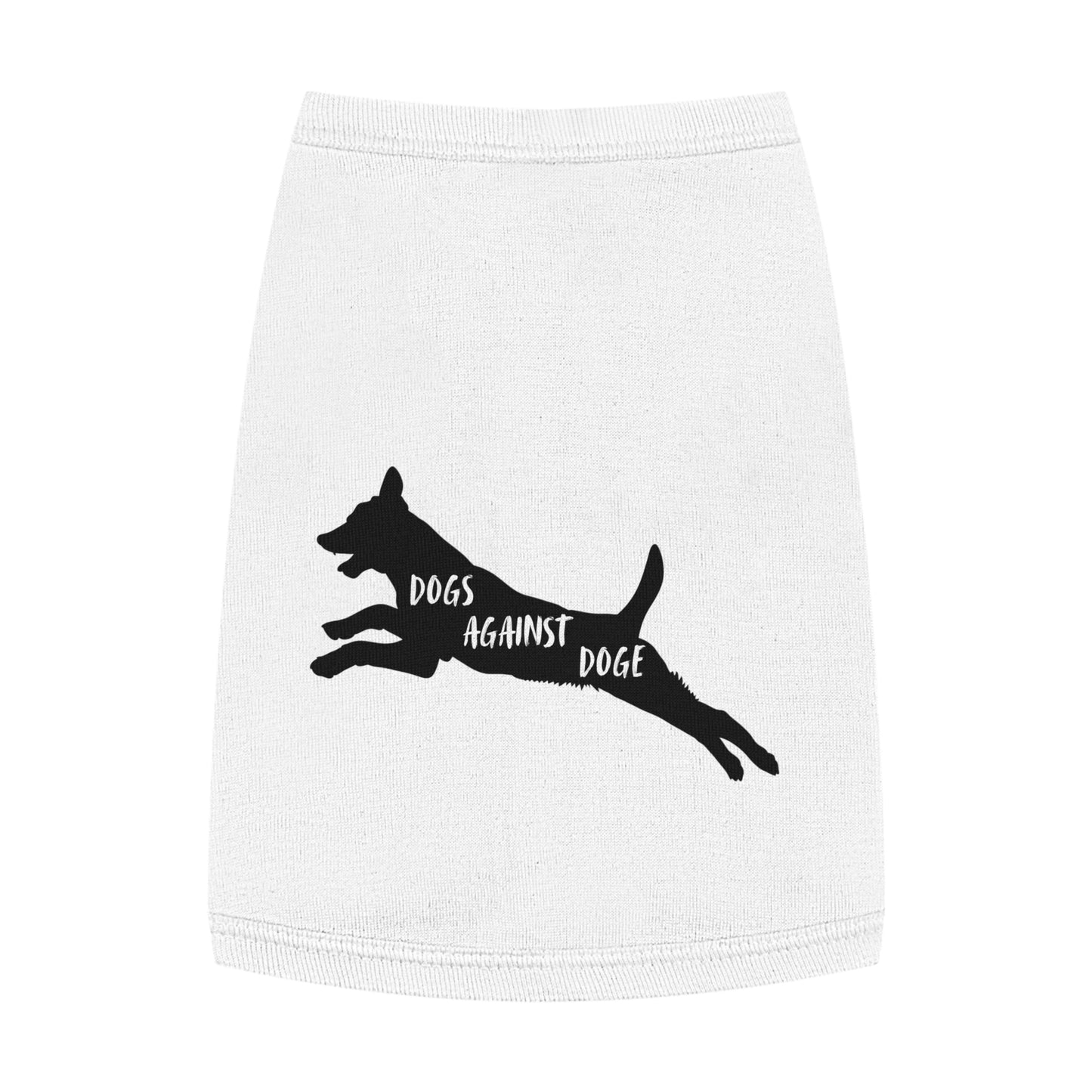 Lunging Pup Dogs Against DOGE Pet Tank Top