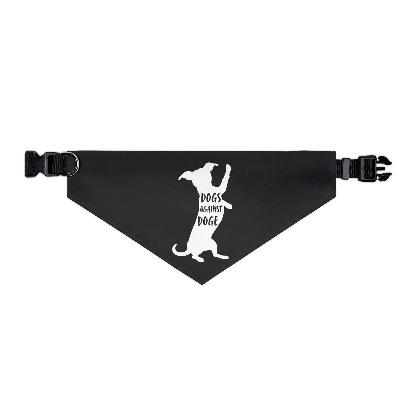 Black Wiener Dogs Against DOGE Pet Bandana Collar