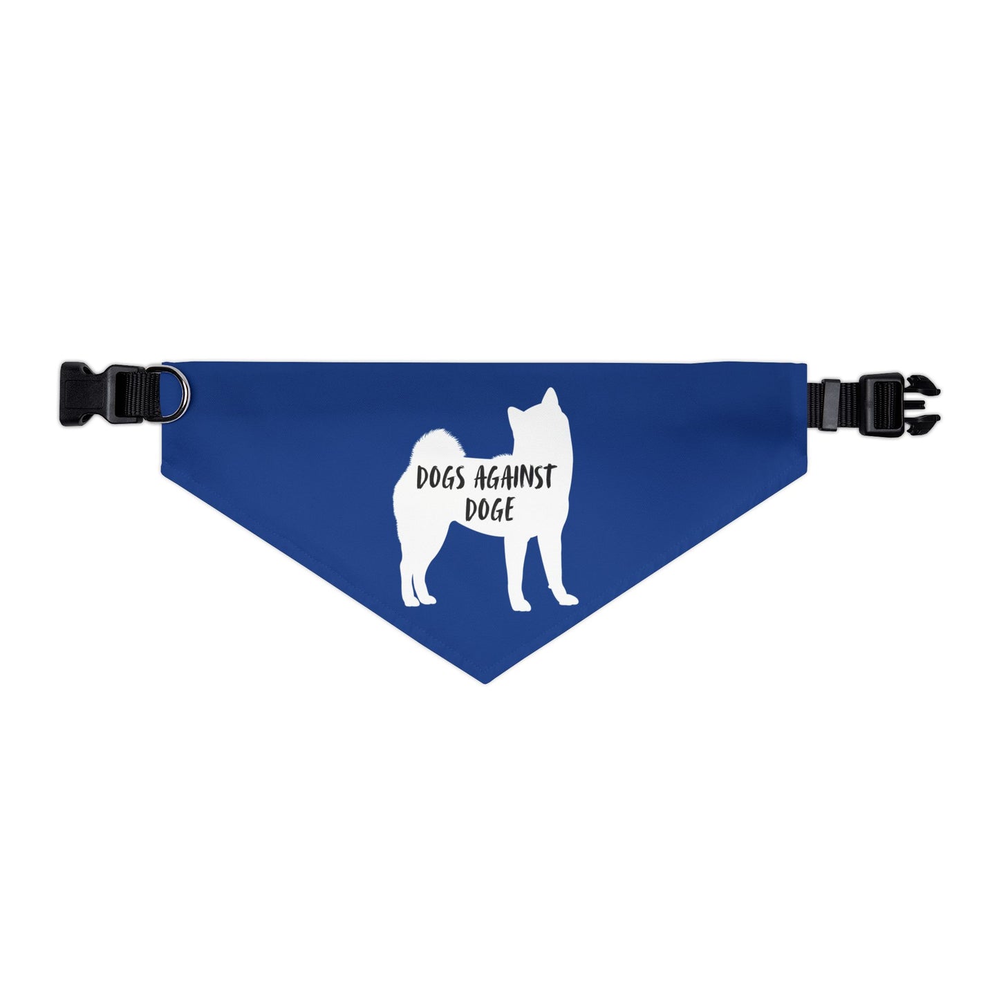 Blue Dogs Against DOGE Shiba Inu Pet Bandana Collar