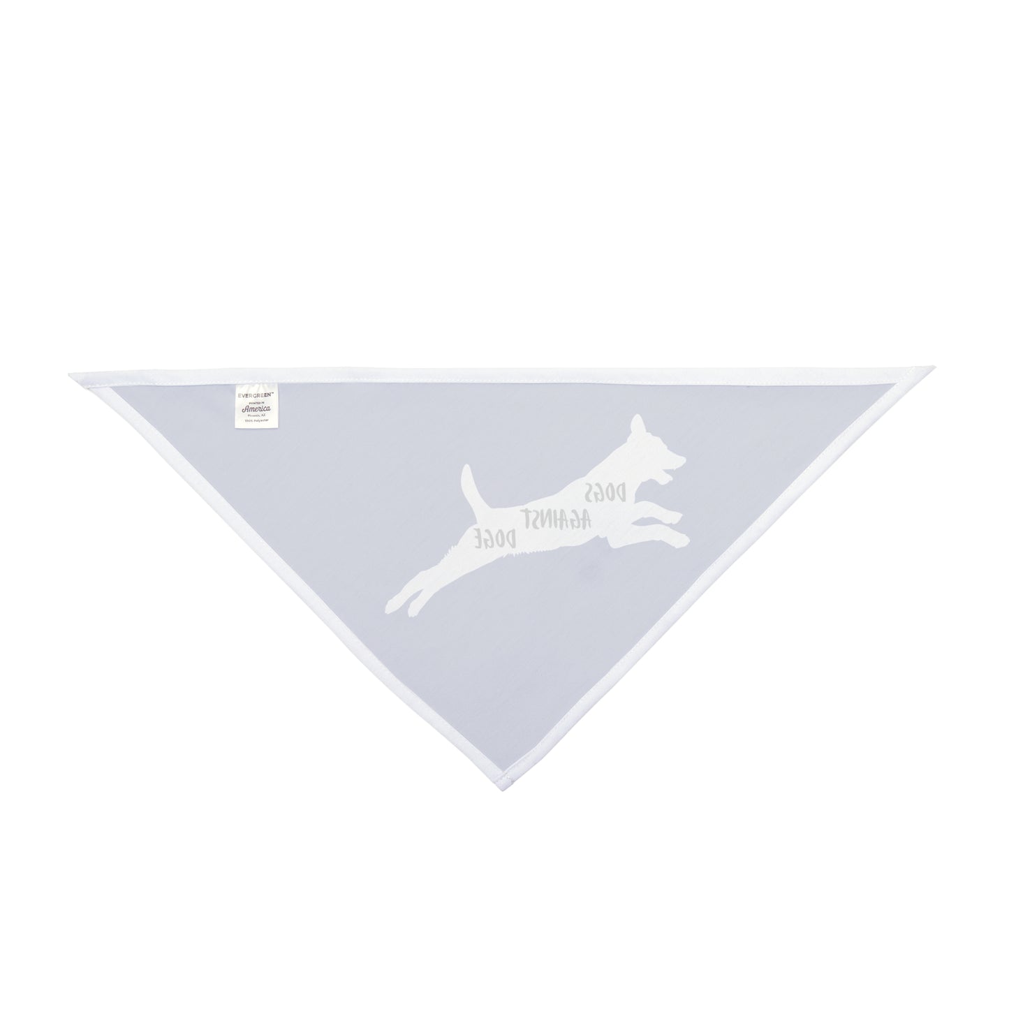 Blue Lunging Pup Dogs Against DOGE Pet Bandana
