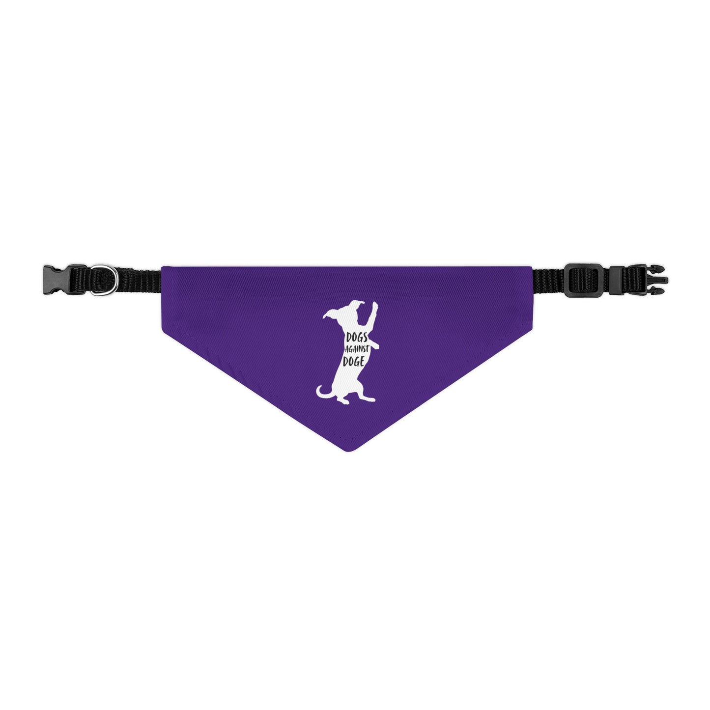Purple Wiener Dogs Against DOGE Pet Bandana Collar