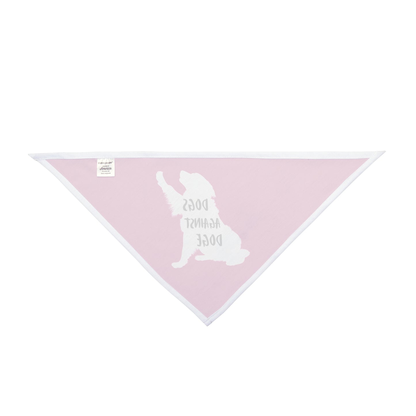 Hot Pink Raised Paw Dogs Against DOGE Pet Bandana