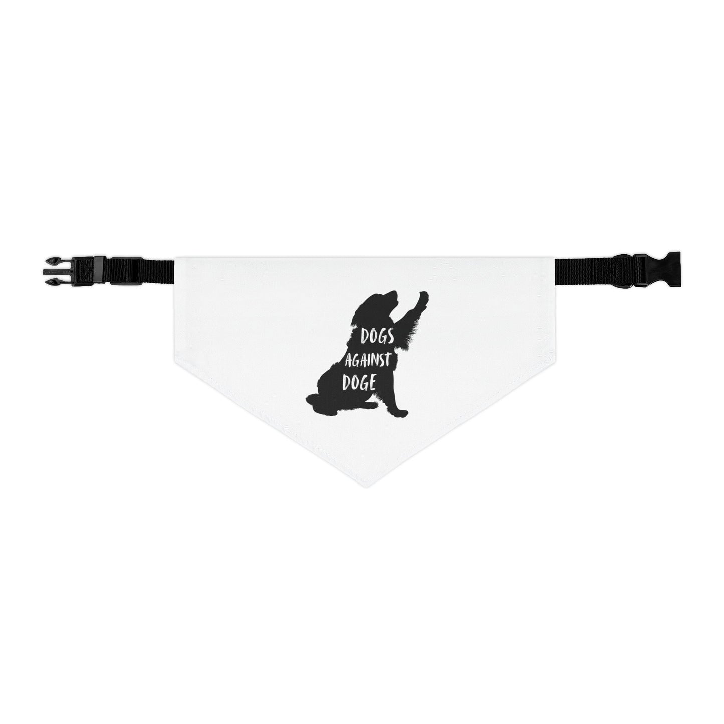 Dogs Against DOGE Raised Paw Pet Bandana Collar
