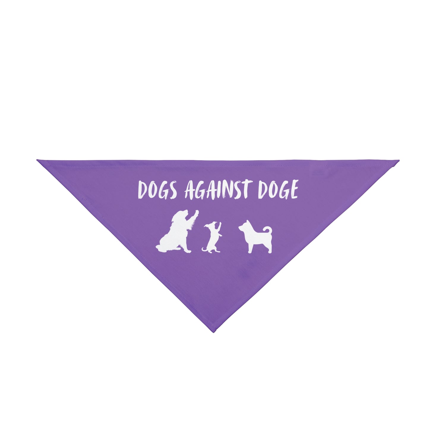 Lavender Dogs Against DOGE "Stop the DOGE" Pet Bandana