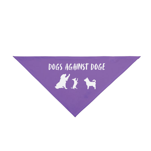 Lavender Dogs Against DOGE "Stop the DOGE" Pet Bandana