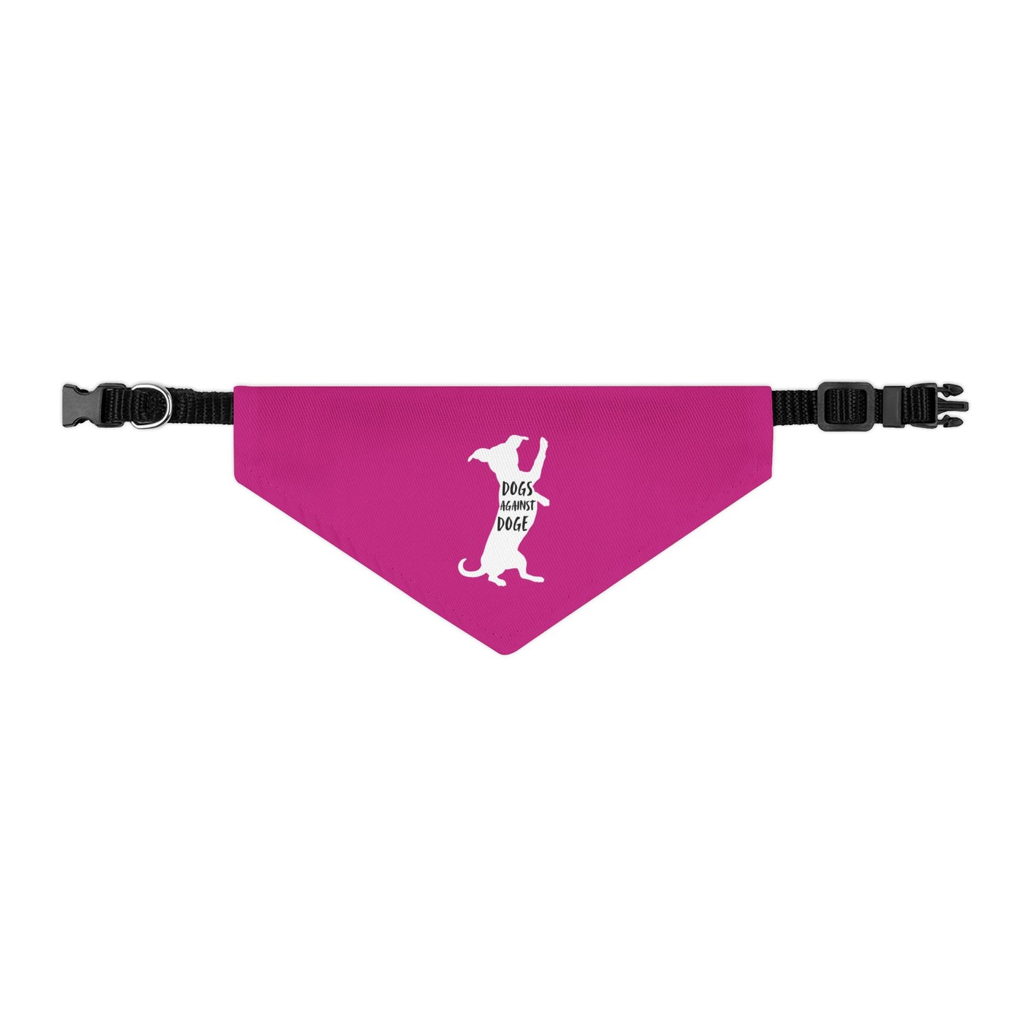 Hot Pink Wiener Dogs Against DOGE Pet Bandana Collar