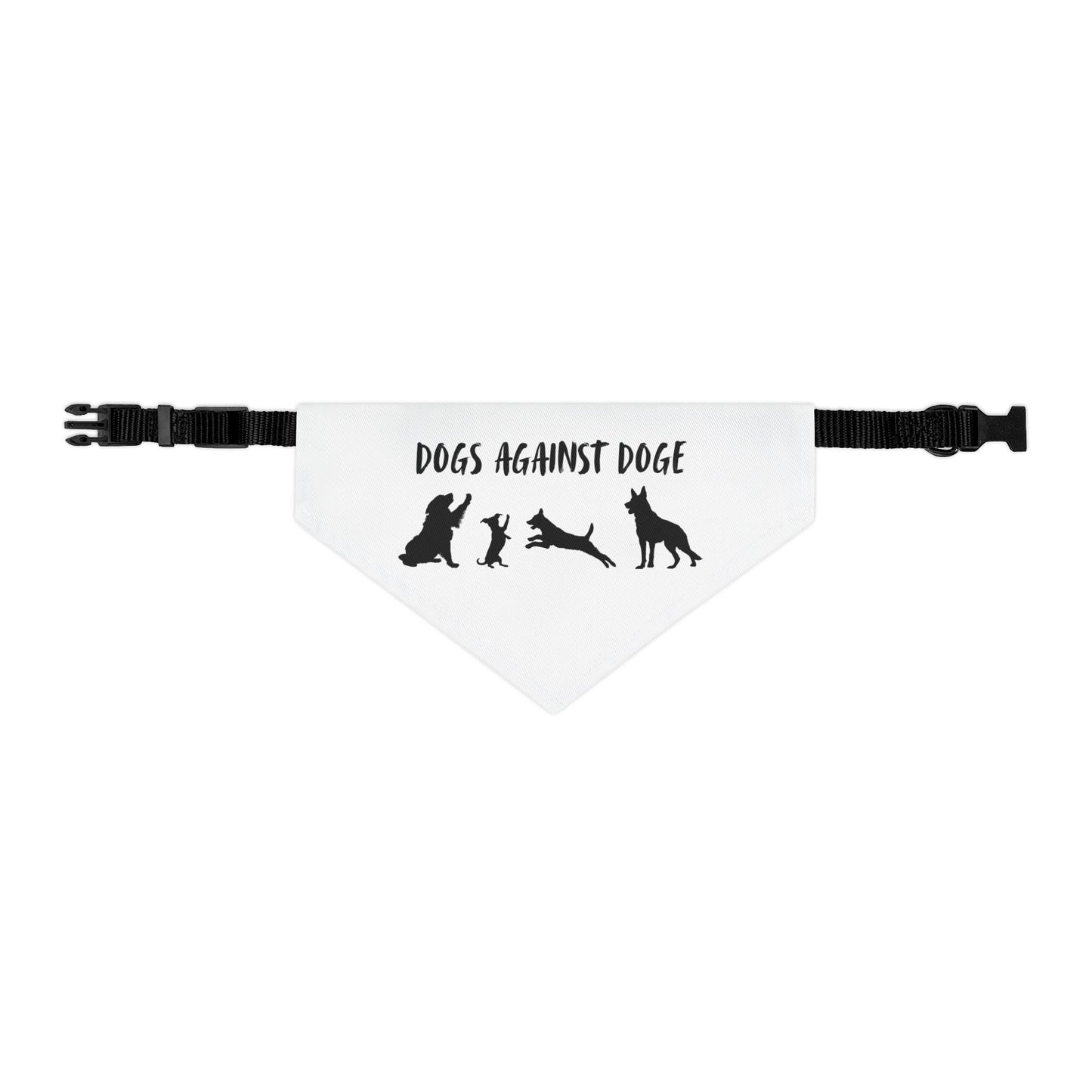 Dogs Against DOGE Protesting Pups Pet Bandana Collar