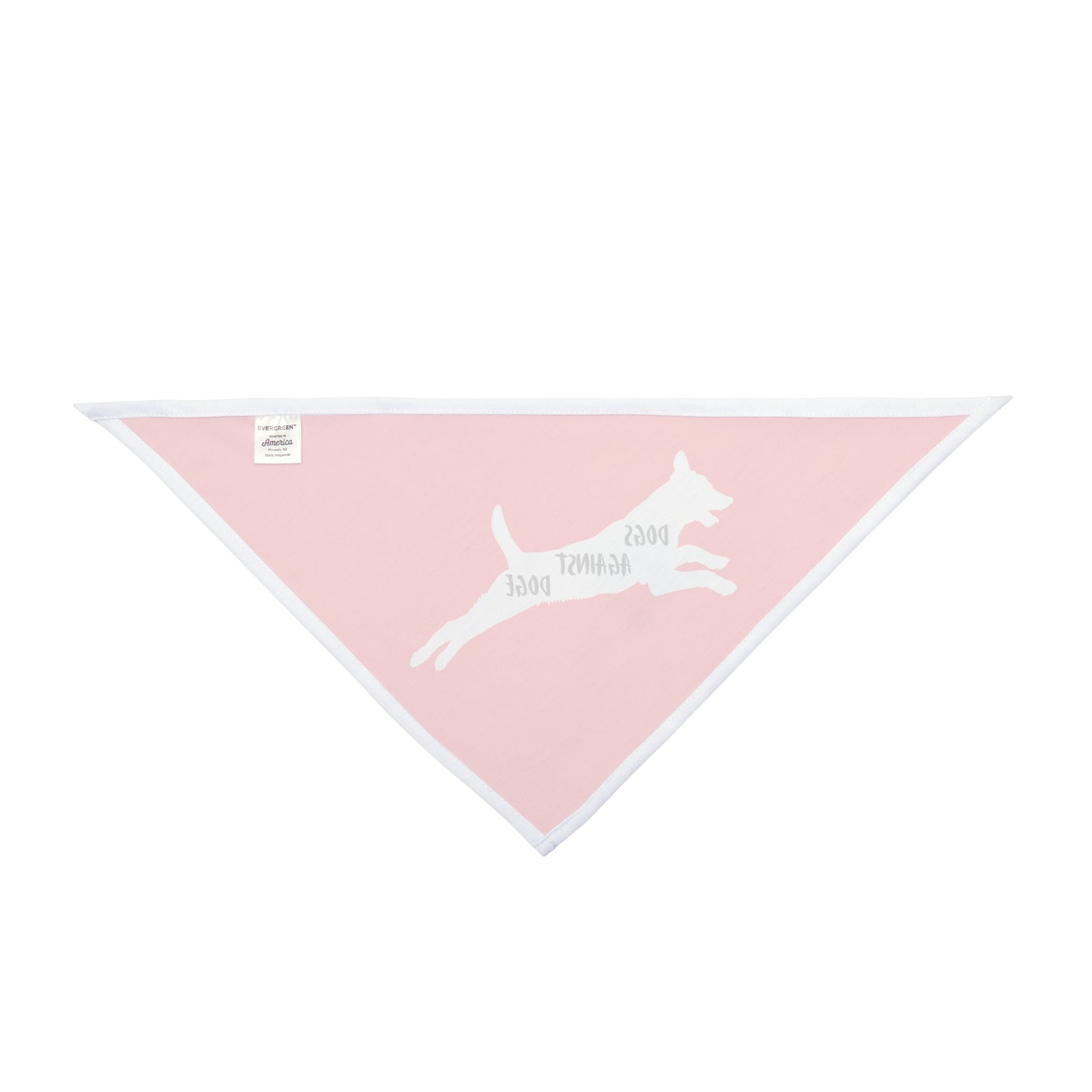 Red Lunging Pup Dogs Against DOGE Pet Bandana