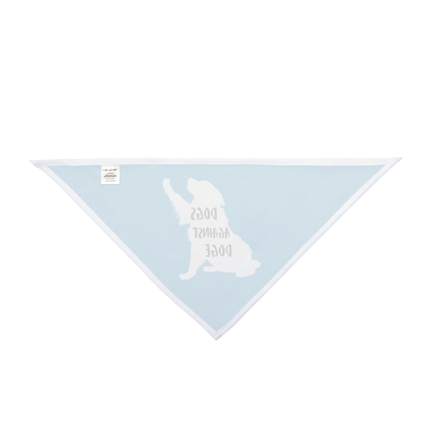Turquoise Raised Paw Dogs Against DOGE Pet Bandana