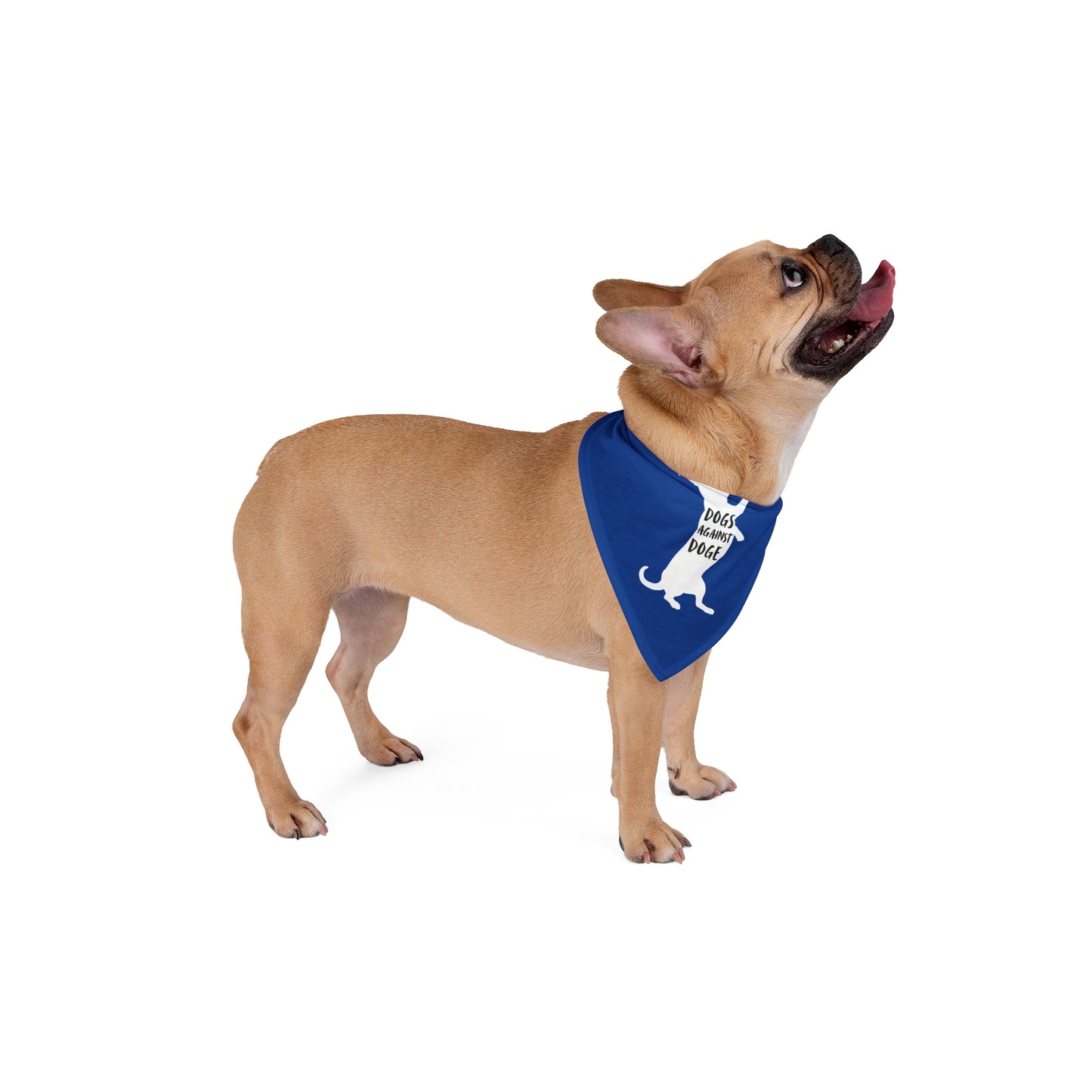 Blue Wiener Dogs Against DOGE Pet Bandana