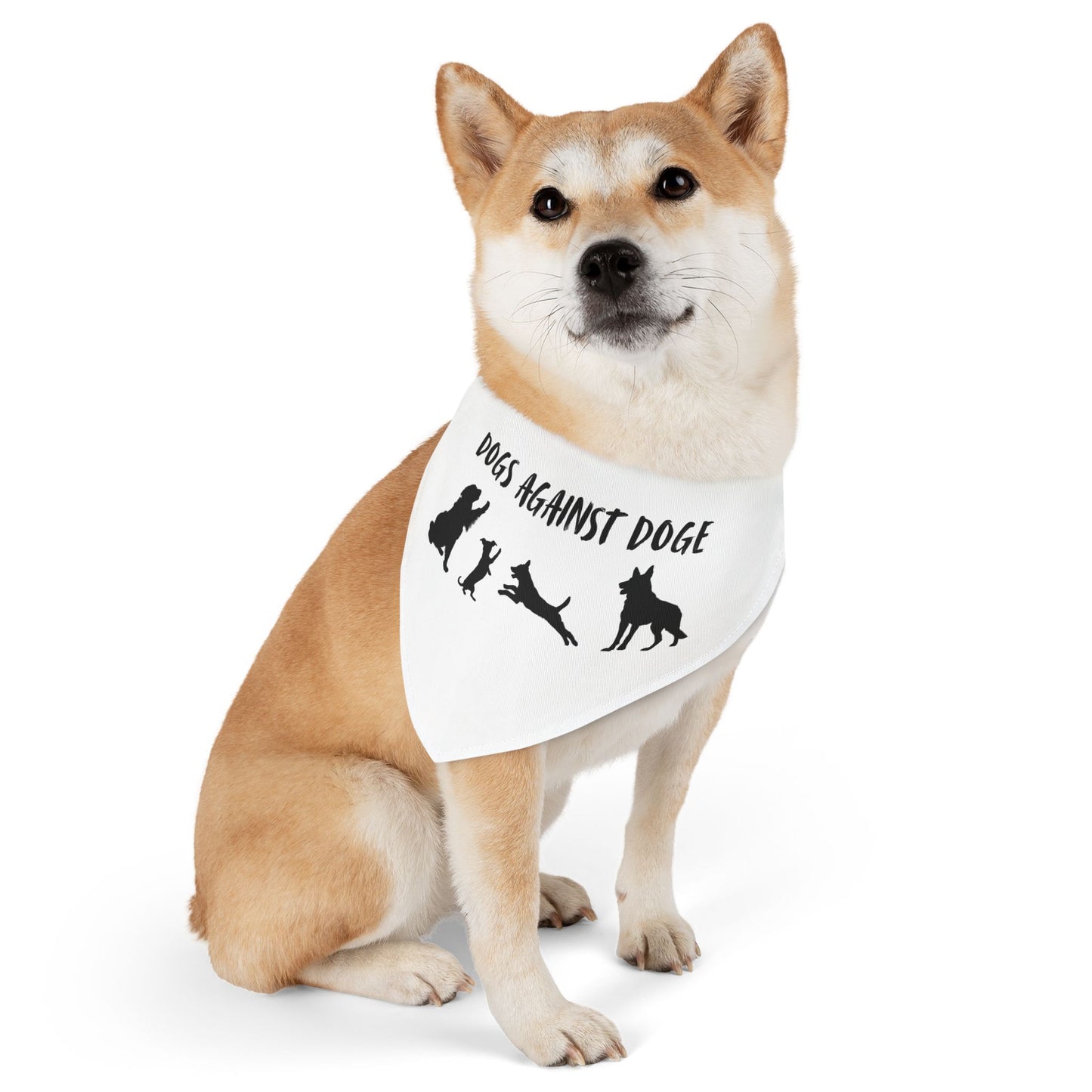 Dogs Against DOGE Protesting Pups Pet Bandana Collar