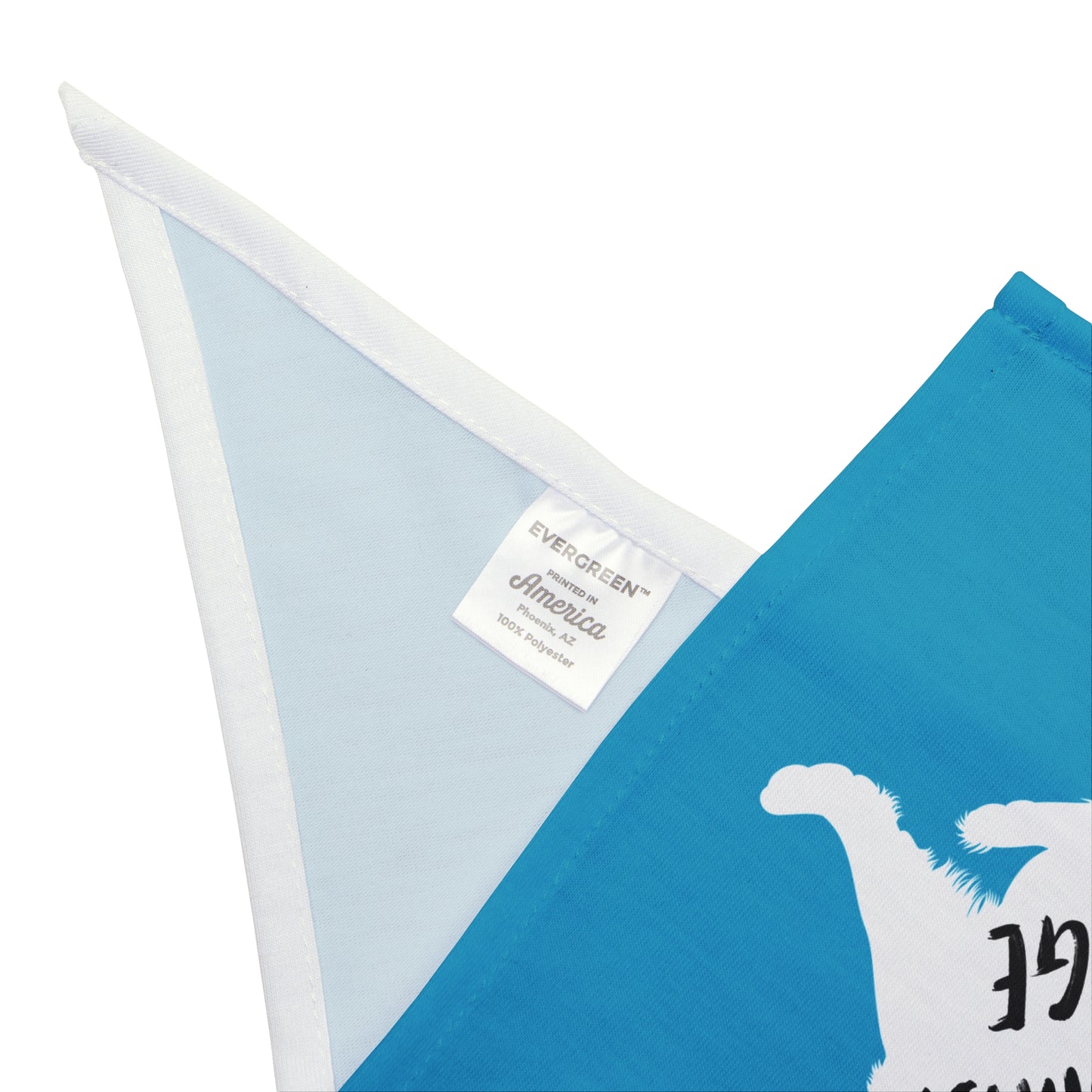 Turquoise Raised Paw Dogs Against DOGE Pet Bandana