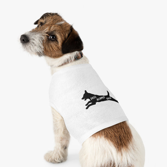 Lunging Pup Dogs Against DOGE Pet Tank Top