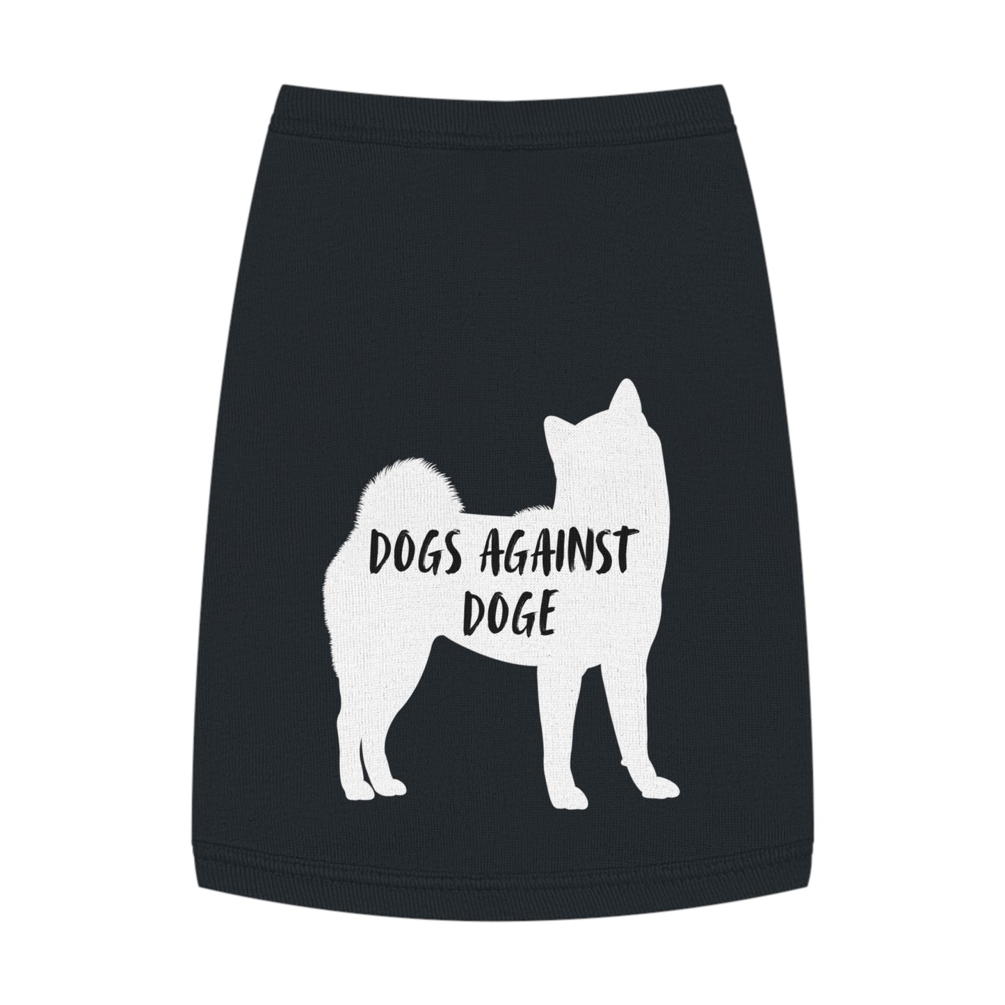 Black Shiba Inu Dogs Against DOGE Pet Tank Top