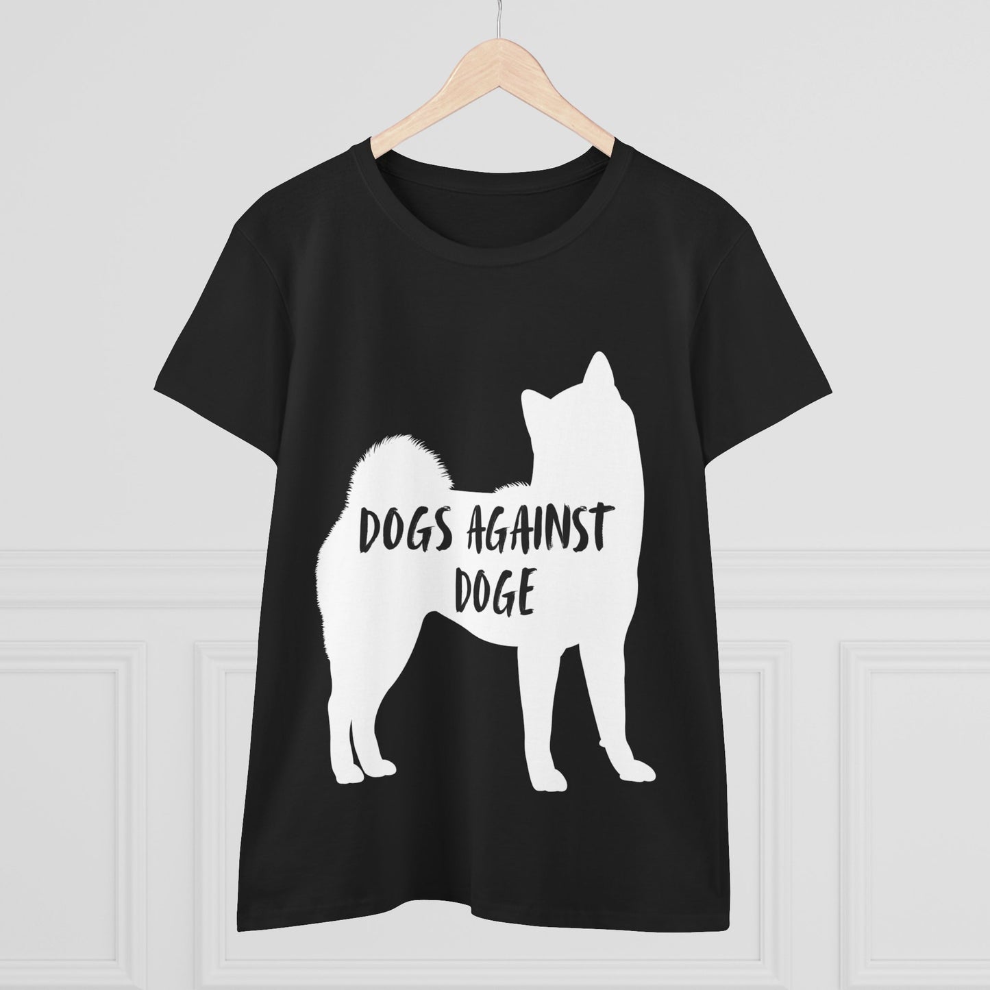 Color Edition: Shiba Inu Women's Dogs Against DOGE Cotton Tee