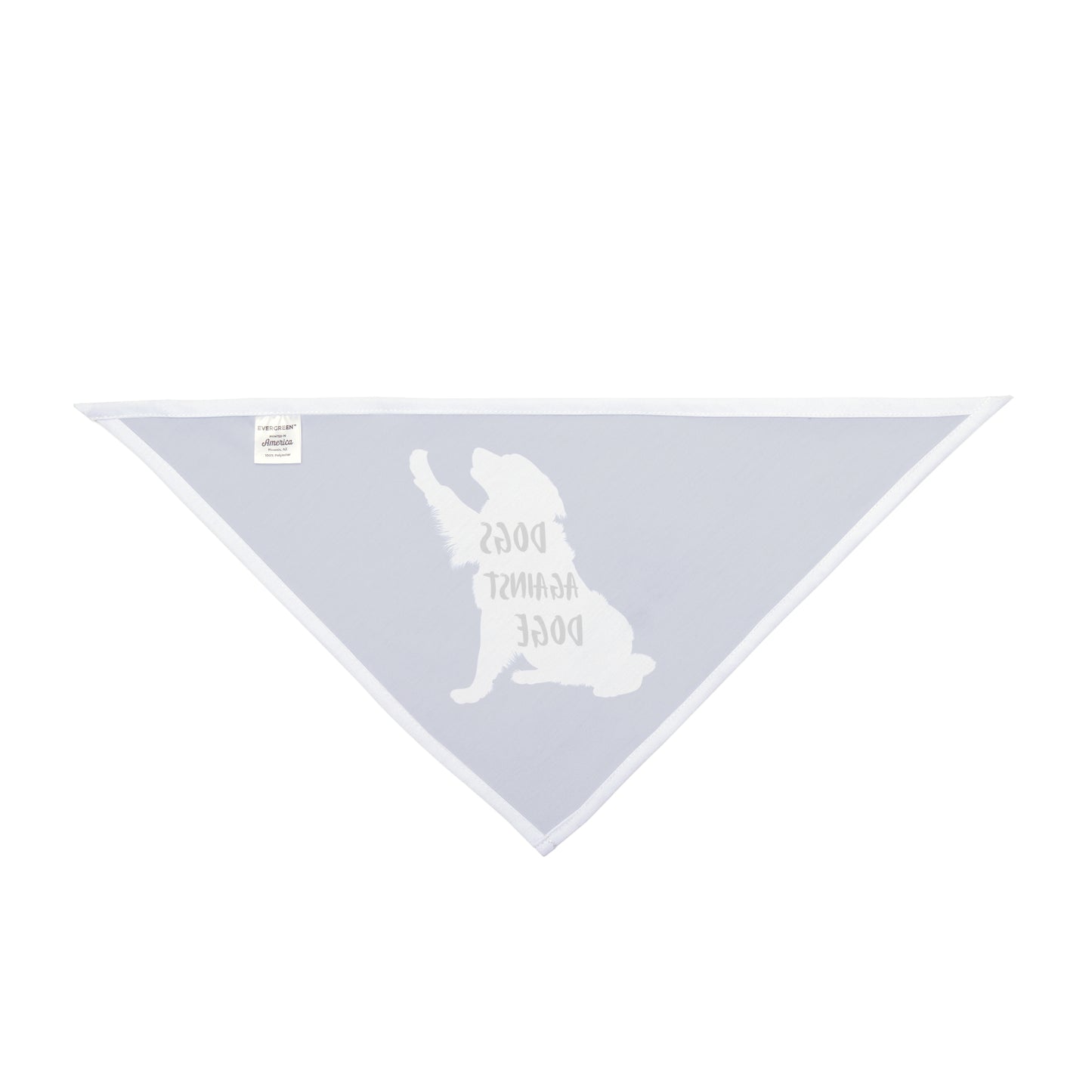 Blue Raised Paw Dogs Against DOGE Pet Bandana