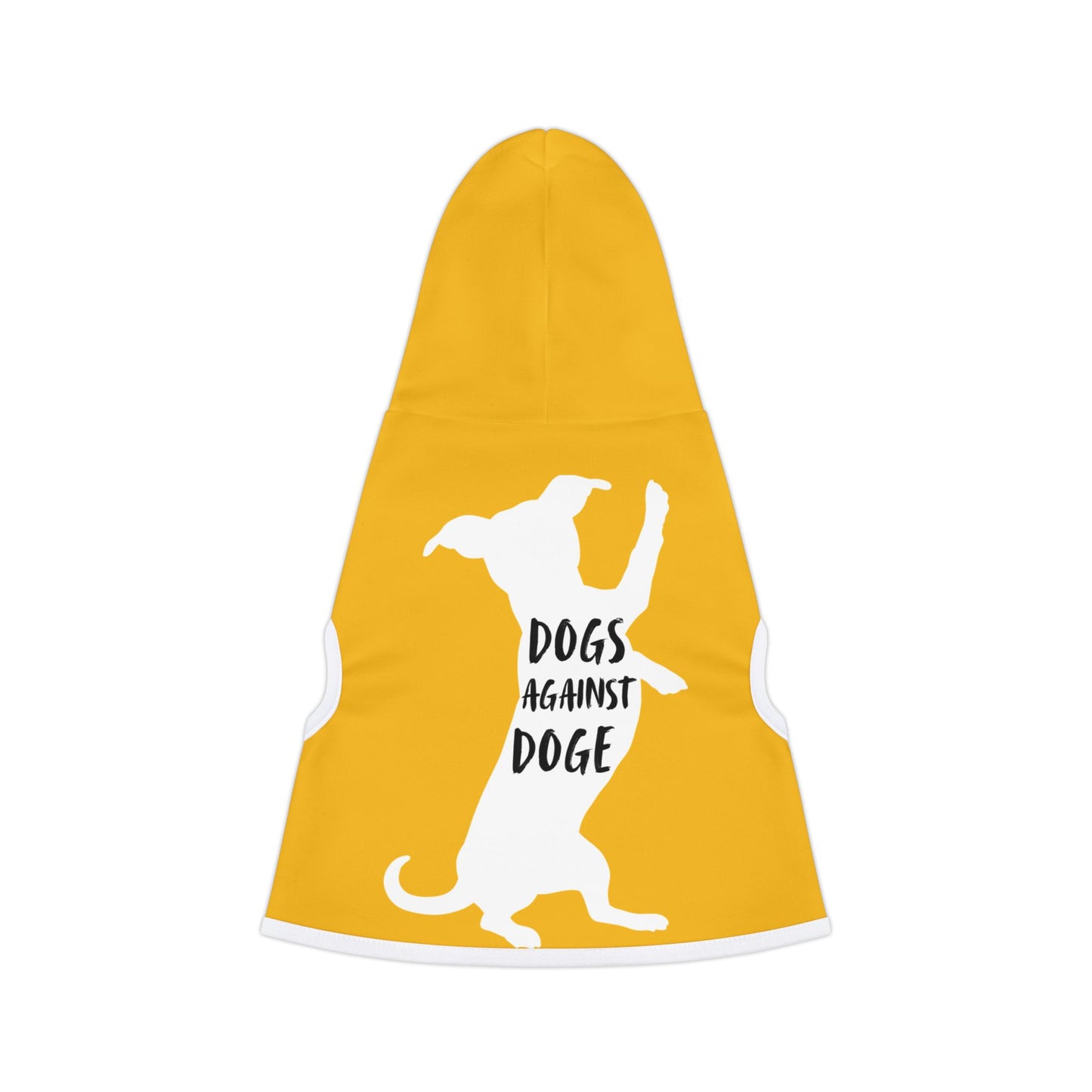 Yellow Wiener Dogs Against DOGE Pet Hoodie