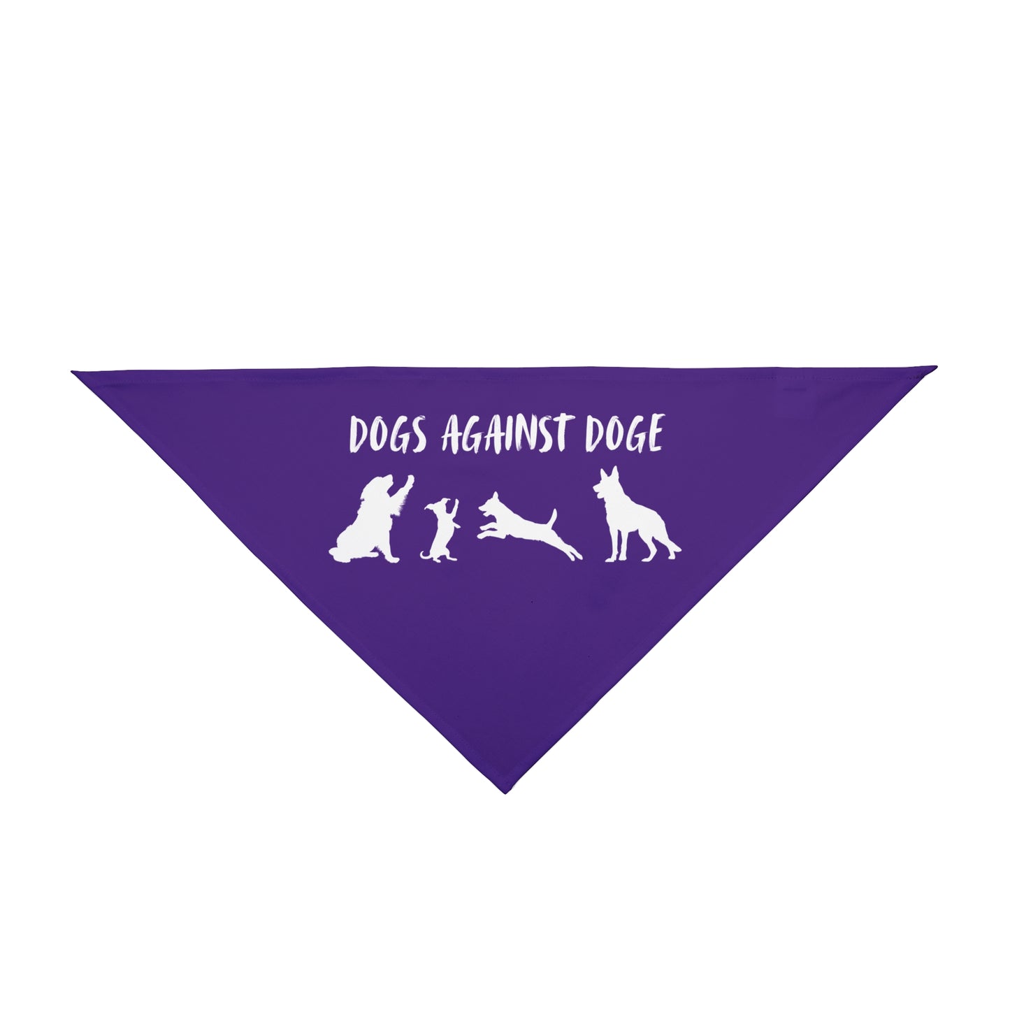 Purple Protesting Pups Dogs Against DOGE Pet Bandana